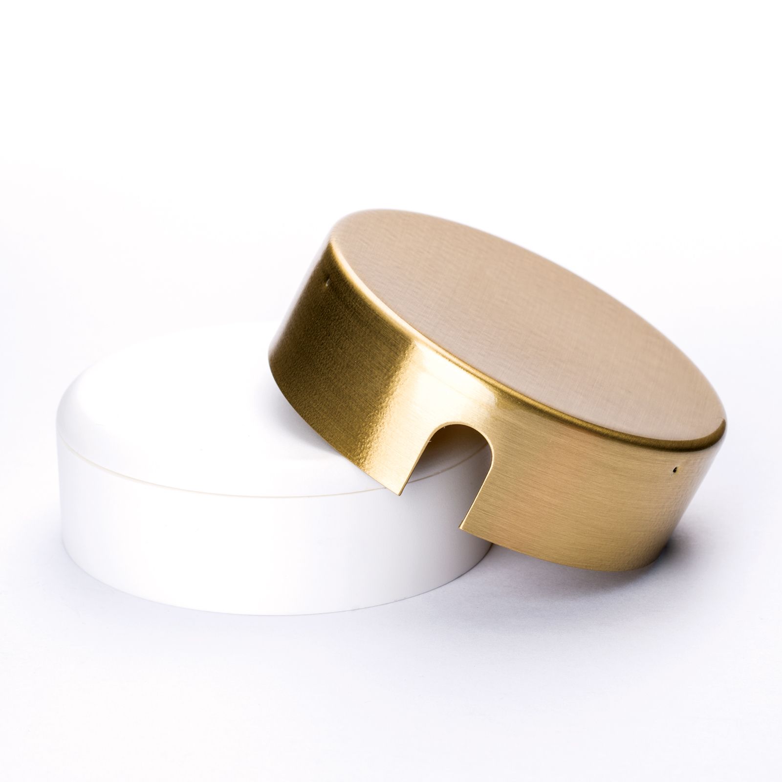 Junction box, Ø 70 mm, brass matt