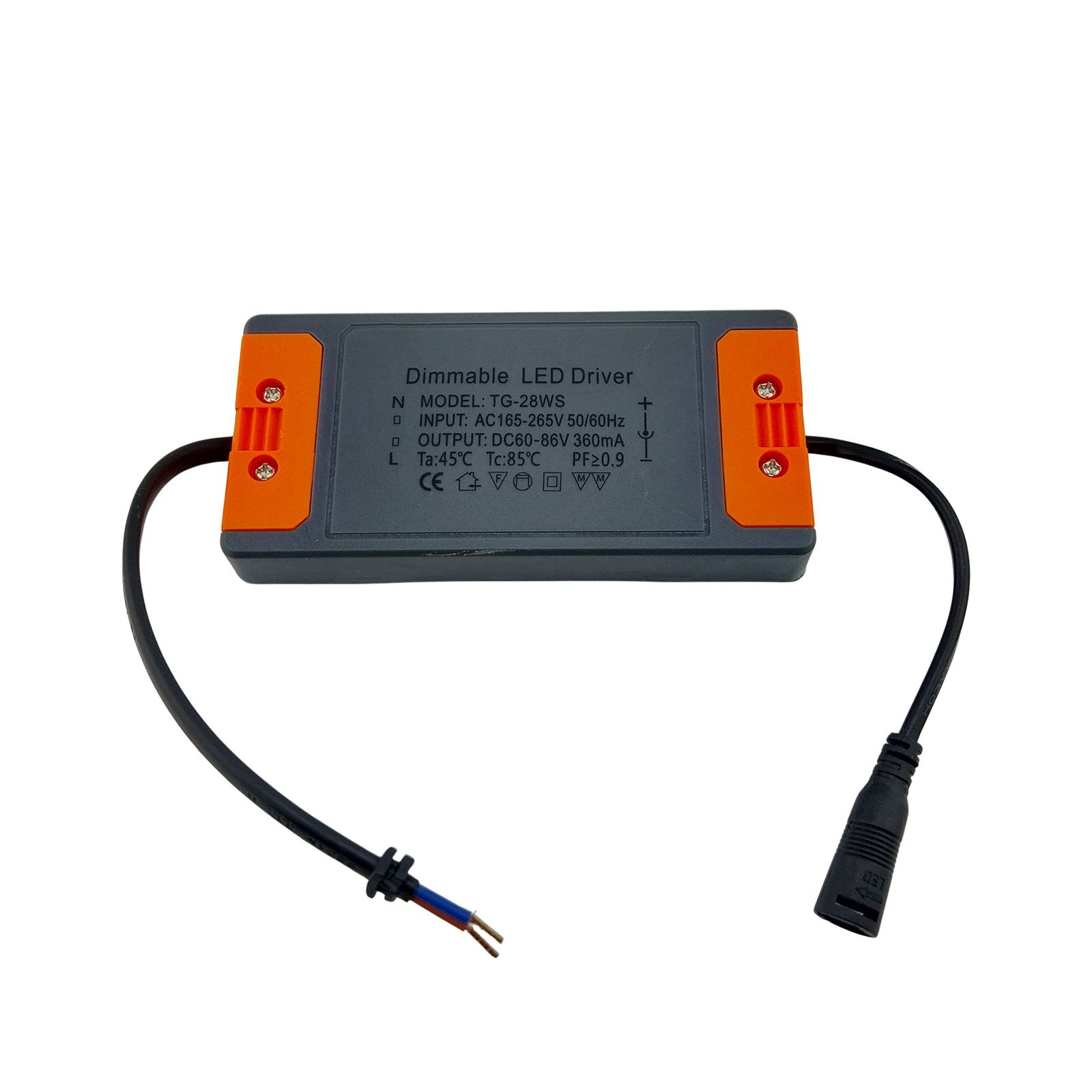 LED Driver 28d QIAOPU Model:TG-28WS 360mA, dimmable