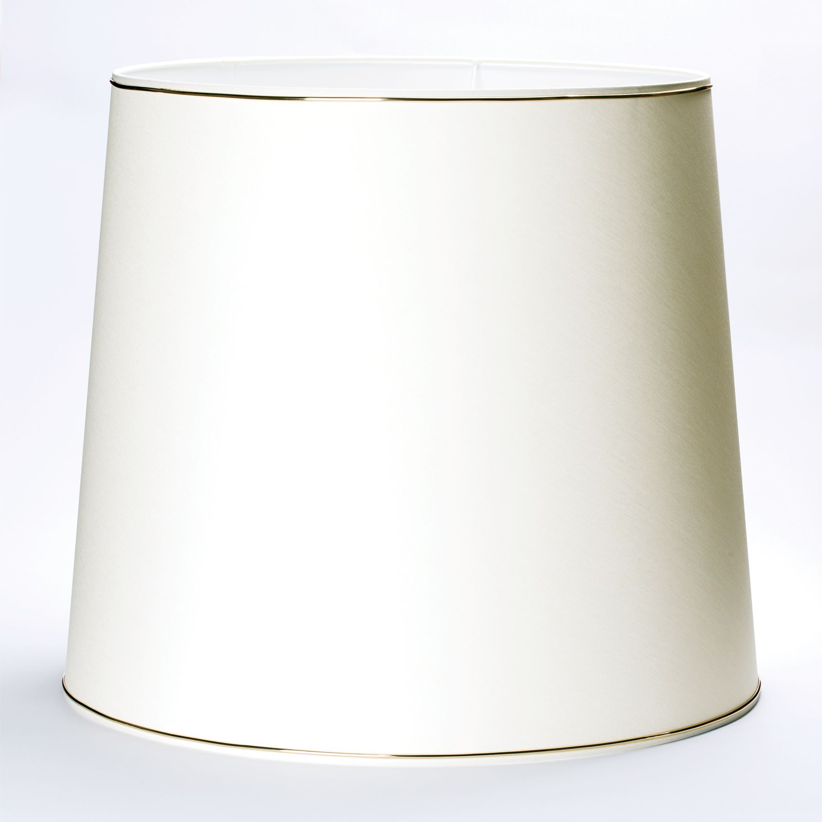 Lampshade fabric 12-4430, Ø 500 mm, cream with gold edge