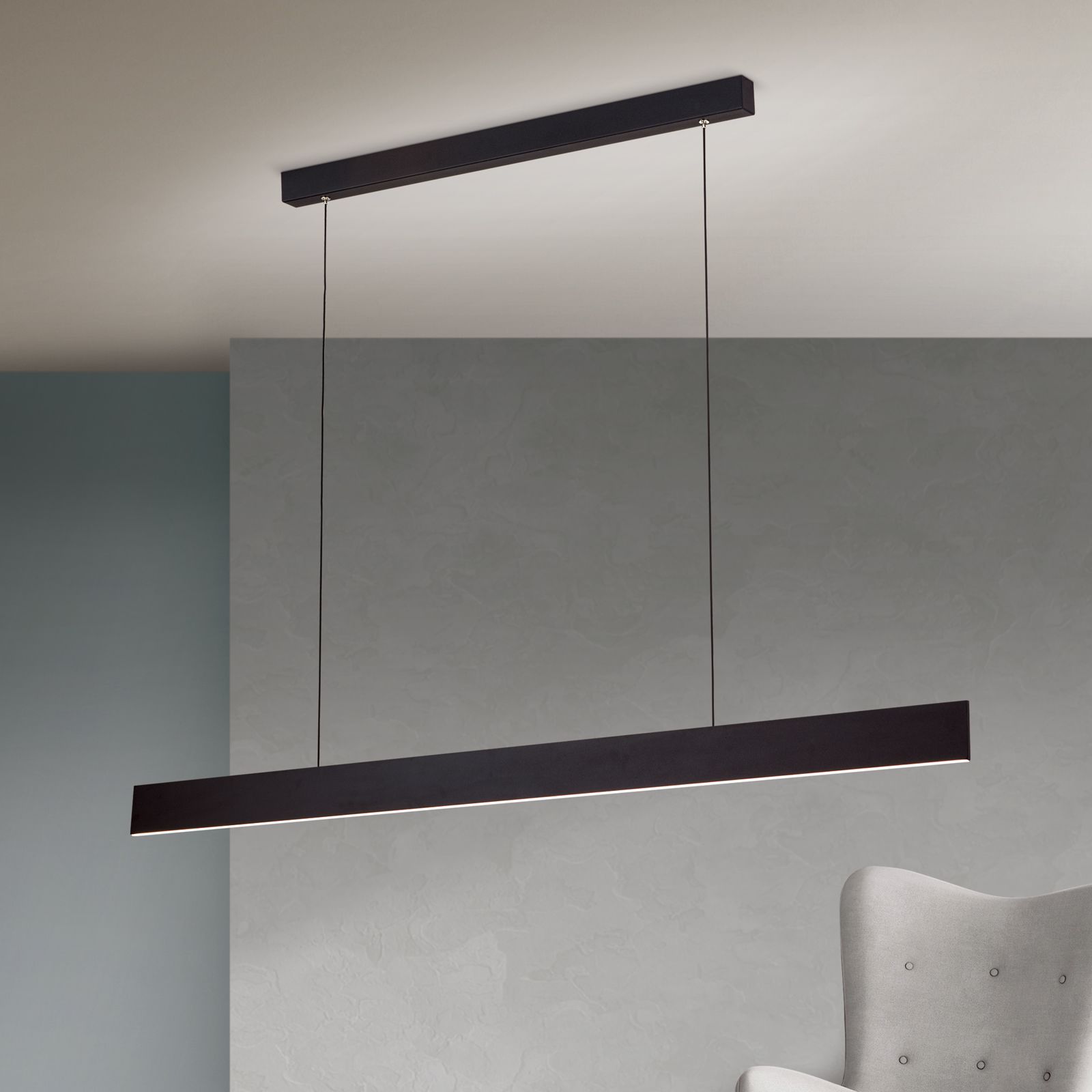 Pendant light GIDEON with Up- & Downlight, dimmable, black