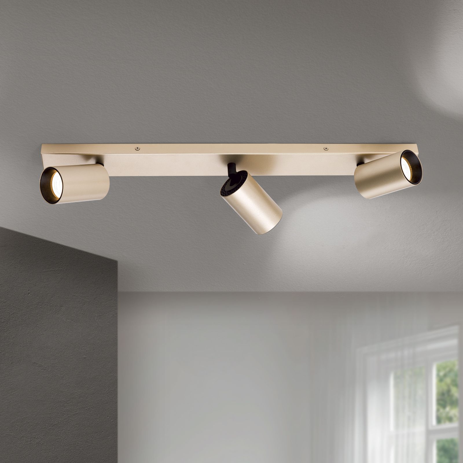 Strahler SEAN, 3-flammig, Gold-matt