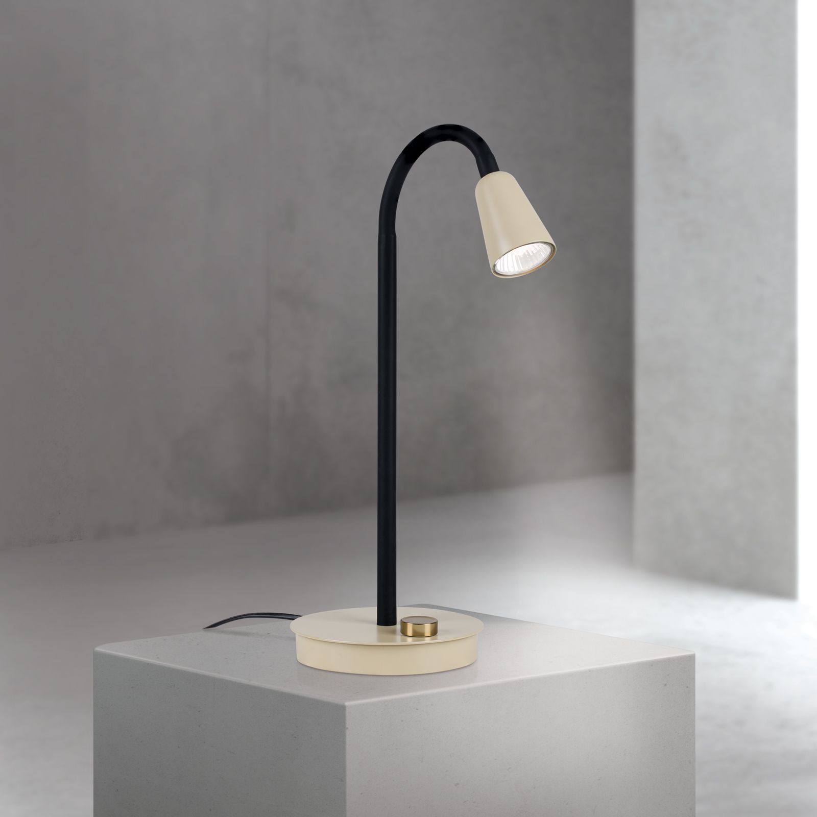 Table lamp DOTTY, khaki