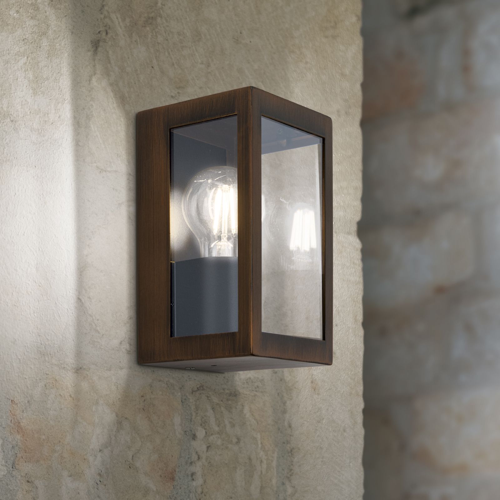 Outdoor wall light LUMINA, rusty