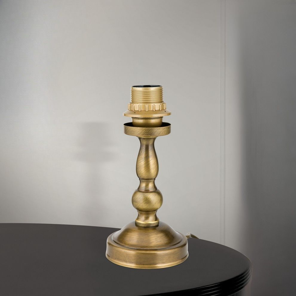 Table lamp base FLÄMISCH, patina, without shade, height 21 cm