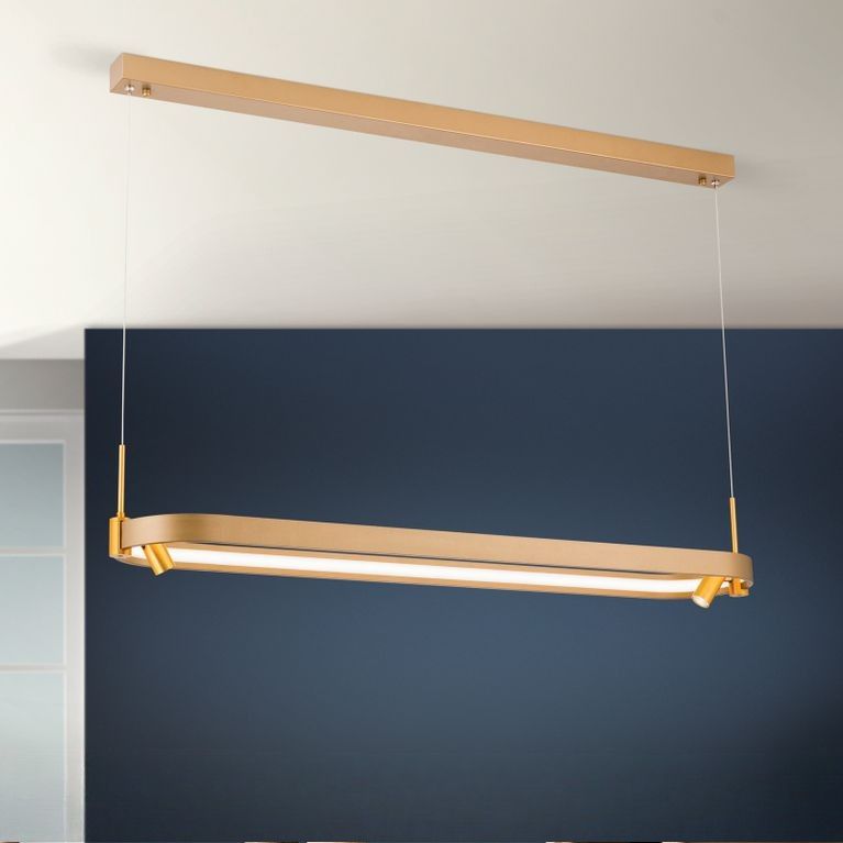 LED pendant lamp GRACIA, gold matt