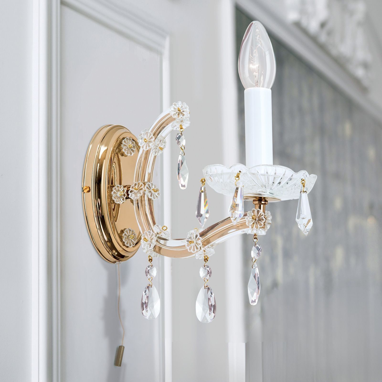 Wandleuchte MARIA THERESIA, 1-flammig, gold