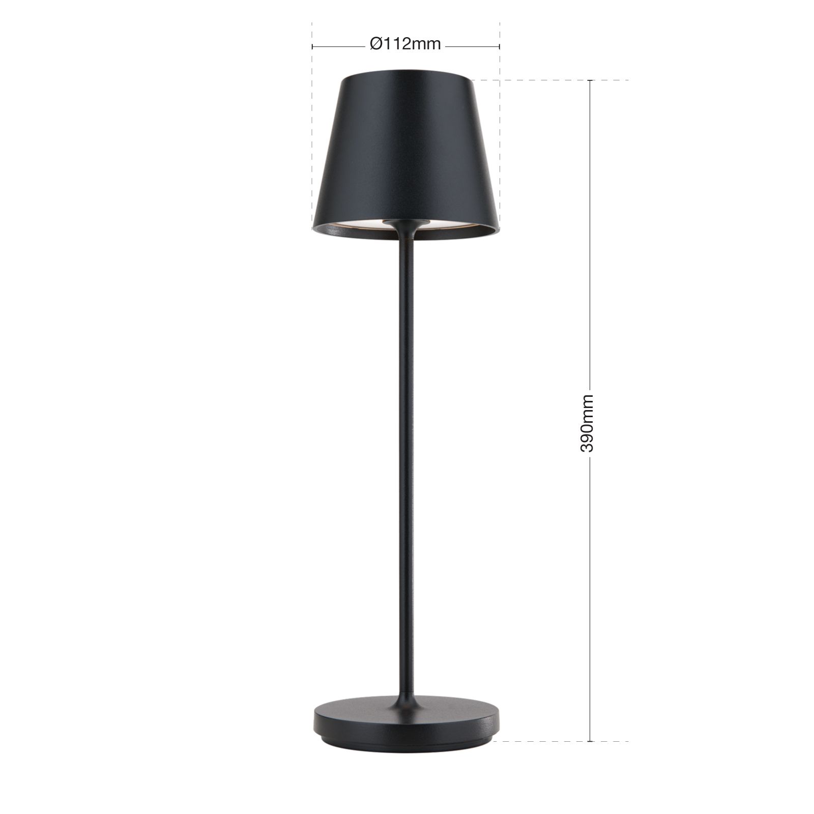 Black Floor Lamp with Opal White Cone Shade – Standing Lamps