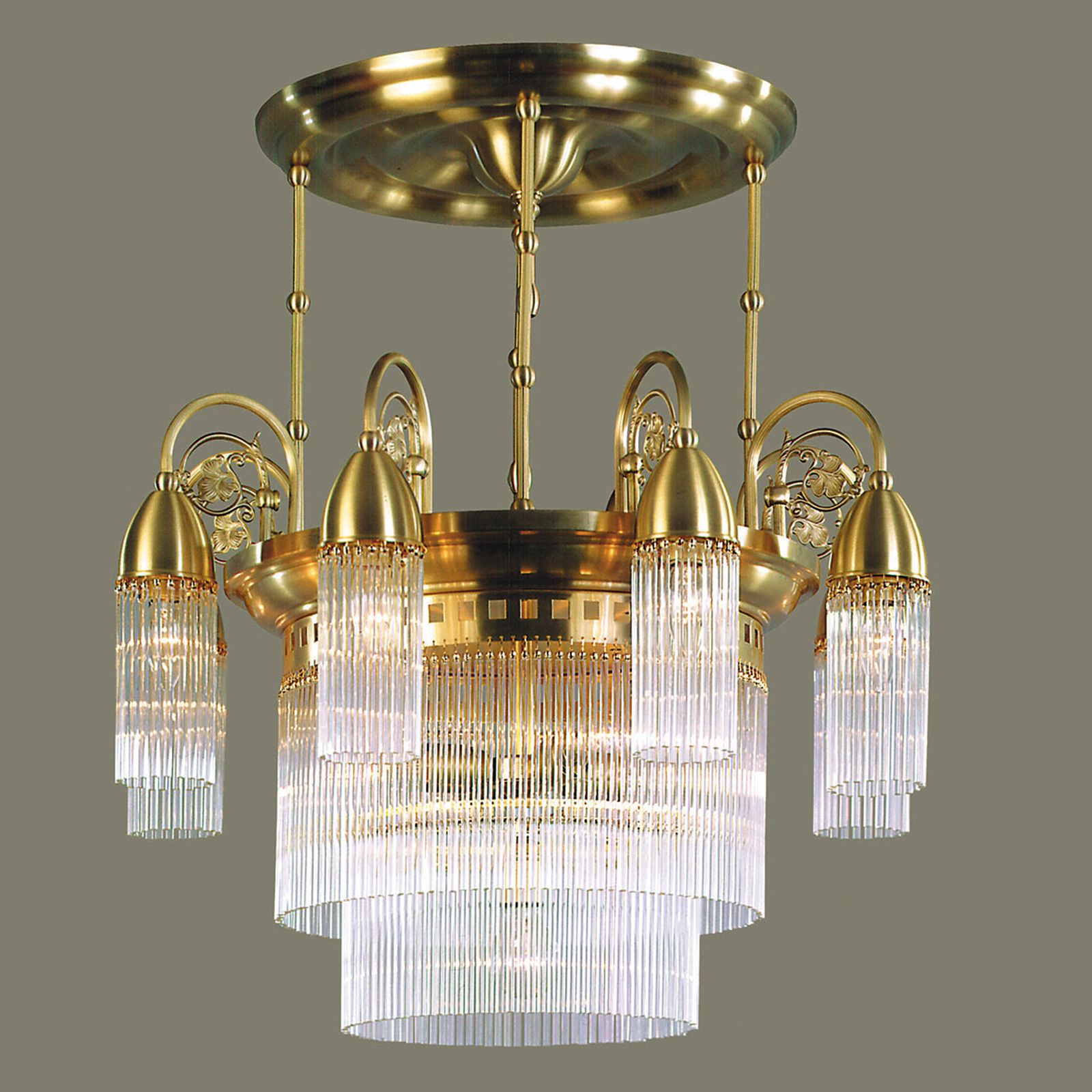 Chandelier STÄBCHENSERIE, 9-flames, bronze