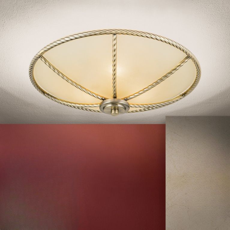 Ceiling light MAURO, patina, 42cm