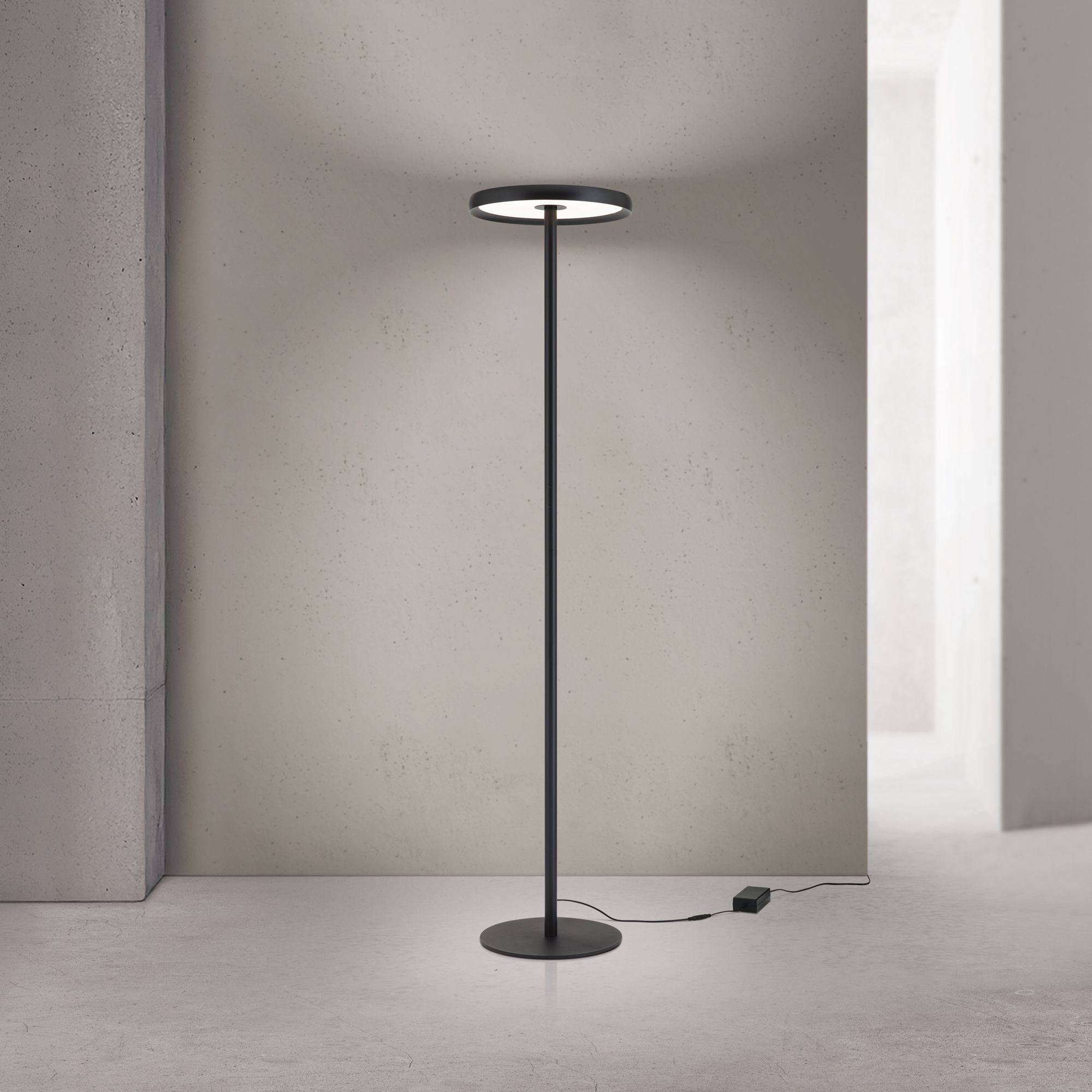 LED floor lamp KANT, black