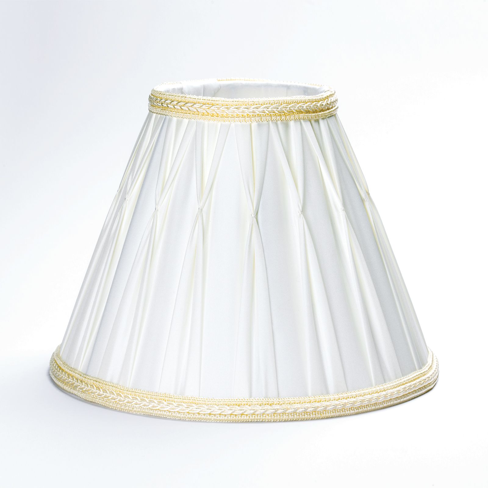 Lampenschirm Stoff 4-4465, Ø 230 mm, Creme-Weiß