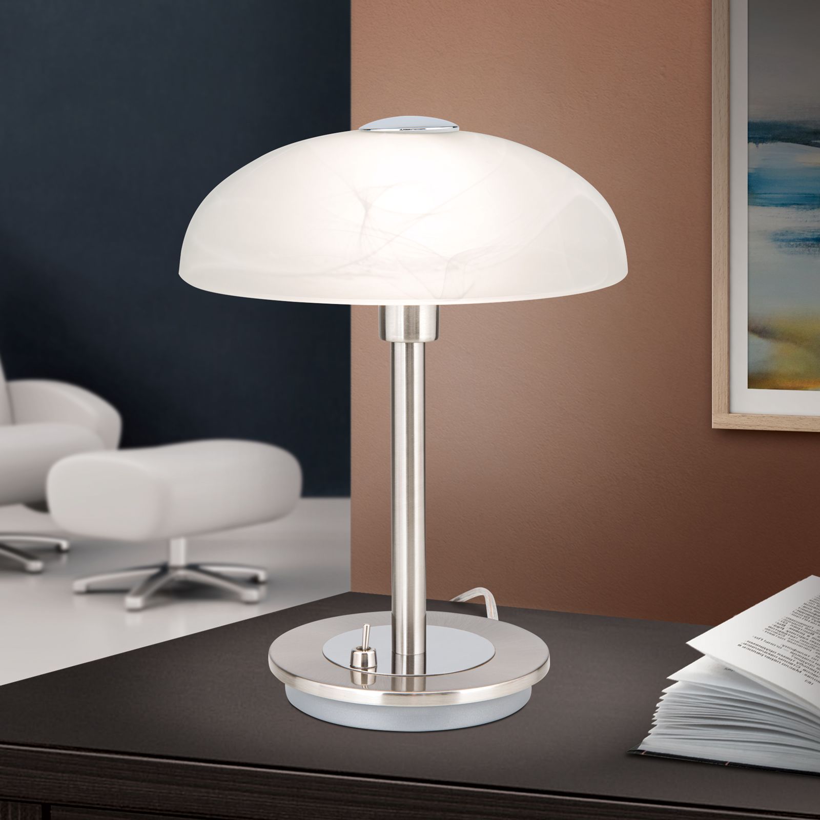 Table lamp FONTA, satinated