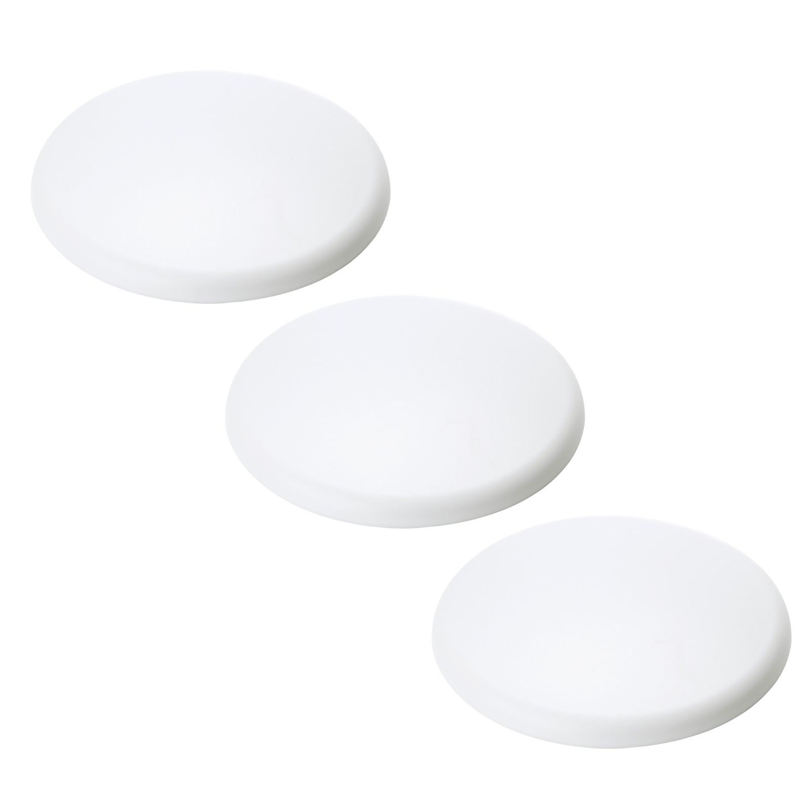 Distributor canopy set 3 pieces, Ø 135 mm, flat, white