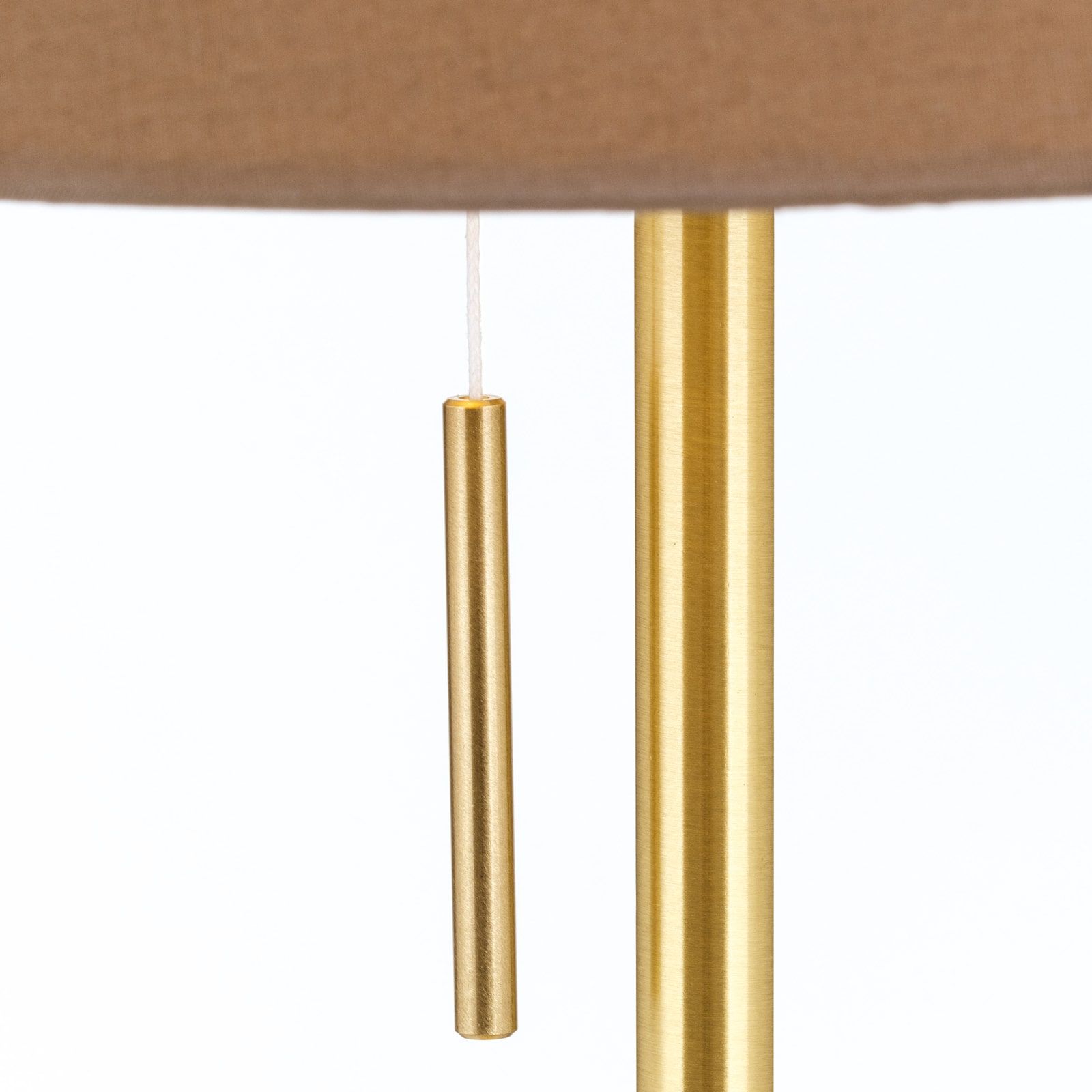 LED-Deckenleuchte SHADE, mit zylindrischem, braunem Schirm, Ø 40cm, Braun
