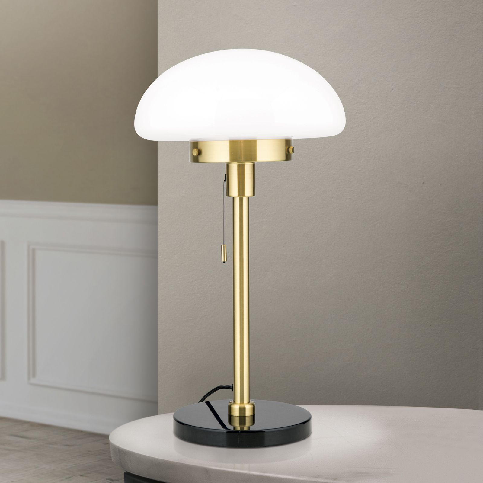 Table lamp SPARTA, brass/black, height 55cm