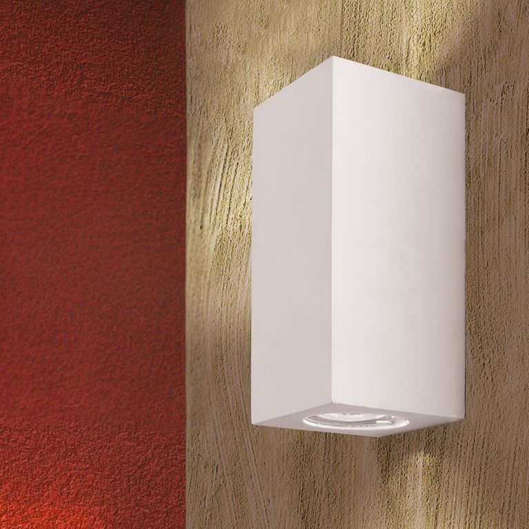 Wandleuchte CUBE, Weiß, 2-flammig