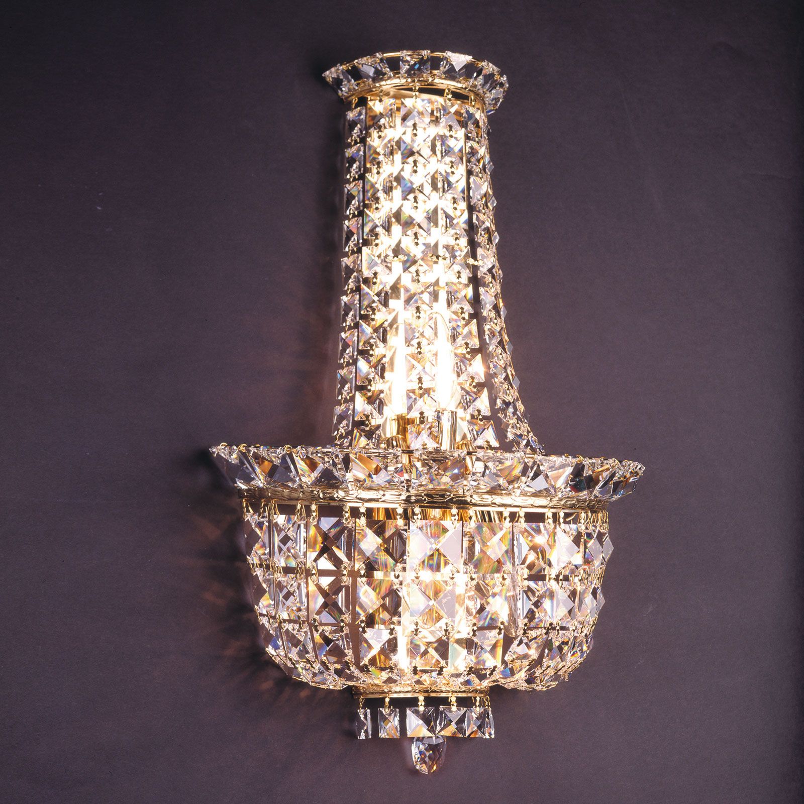 Wandleuchte AMBASSADOR, 3-flammig, gold