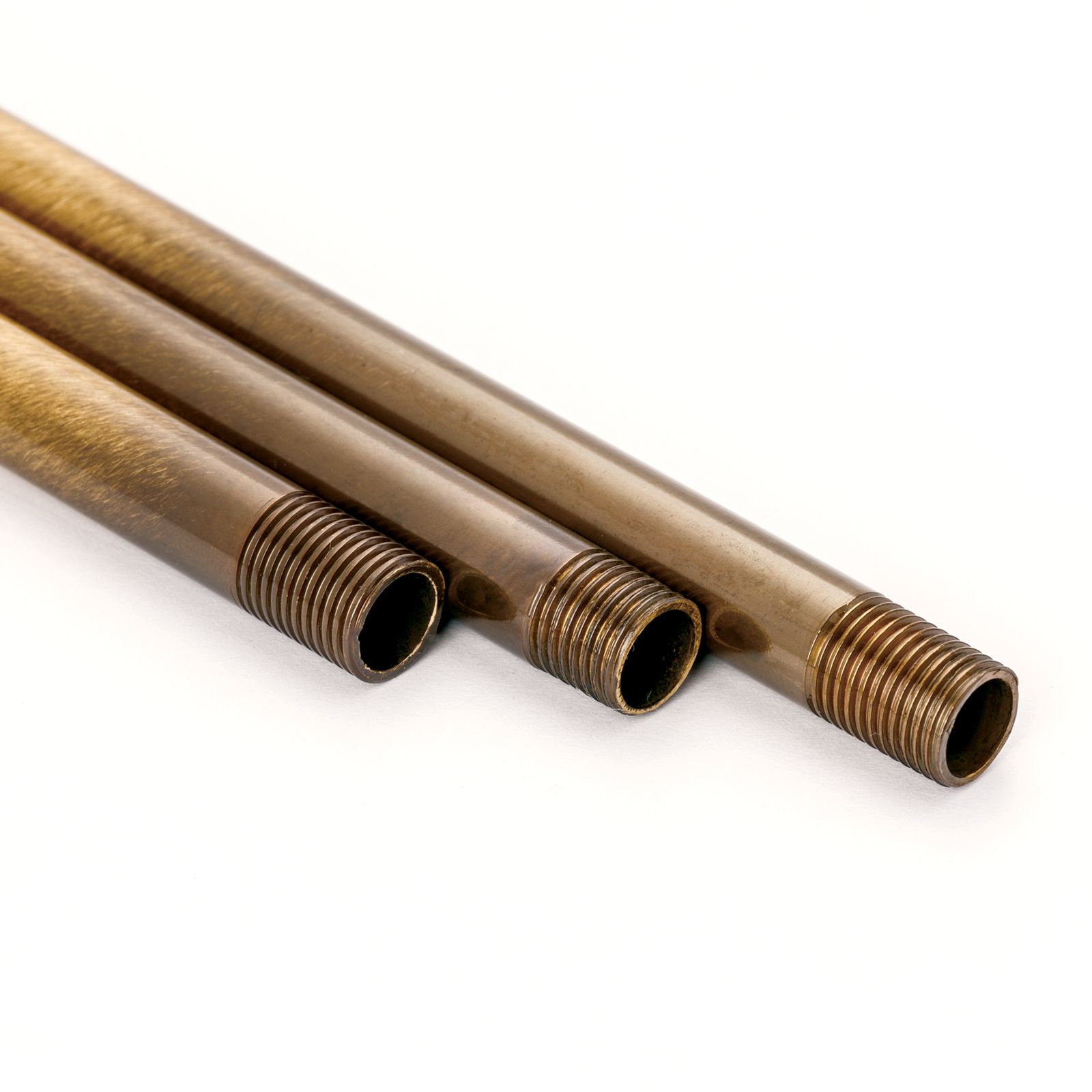 Pipe rod, thread M10x1, 50 cm, patina