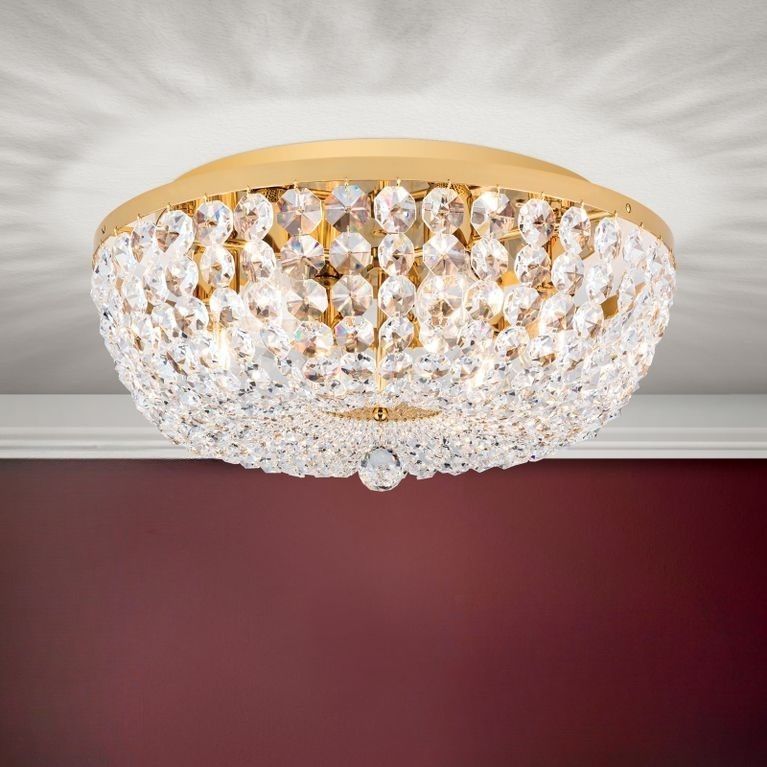 Deckenluster SHERATON, 6-flammig, Gold, 55 cm