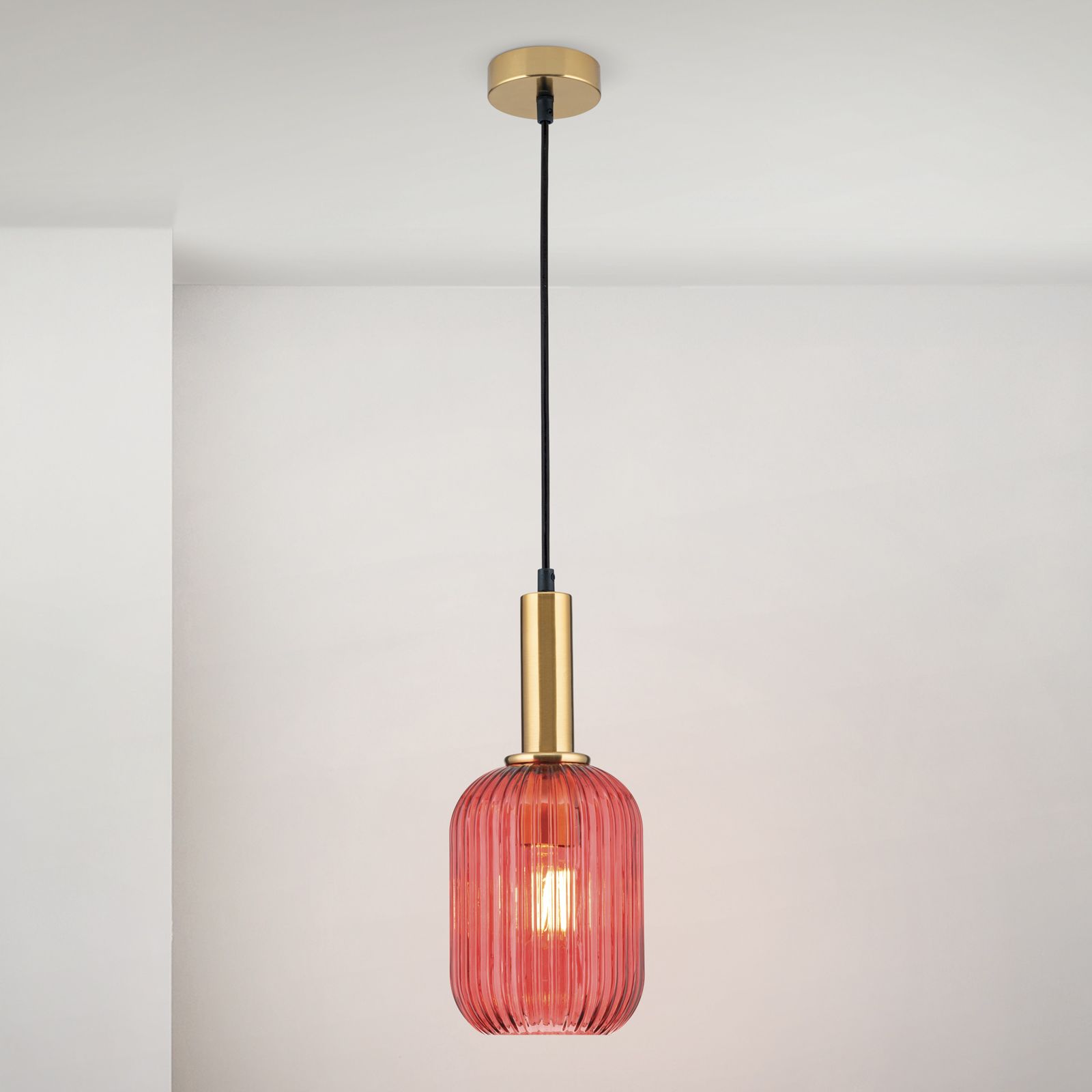 Pendant light CARNEVAL, red