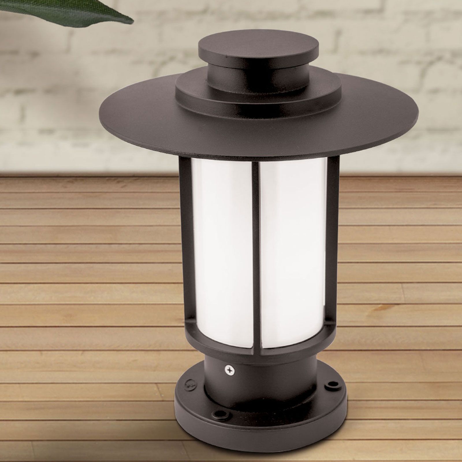 Outdoor lamp TEIKO, mocha, H30cm