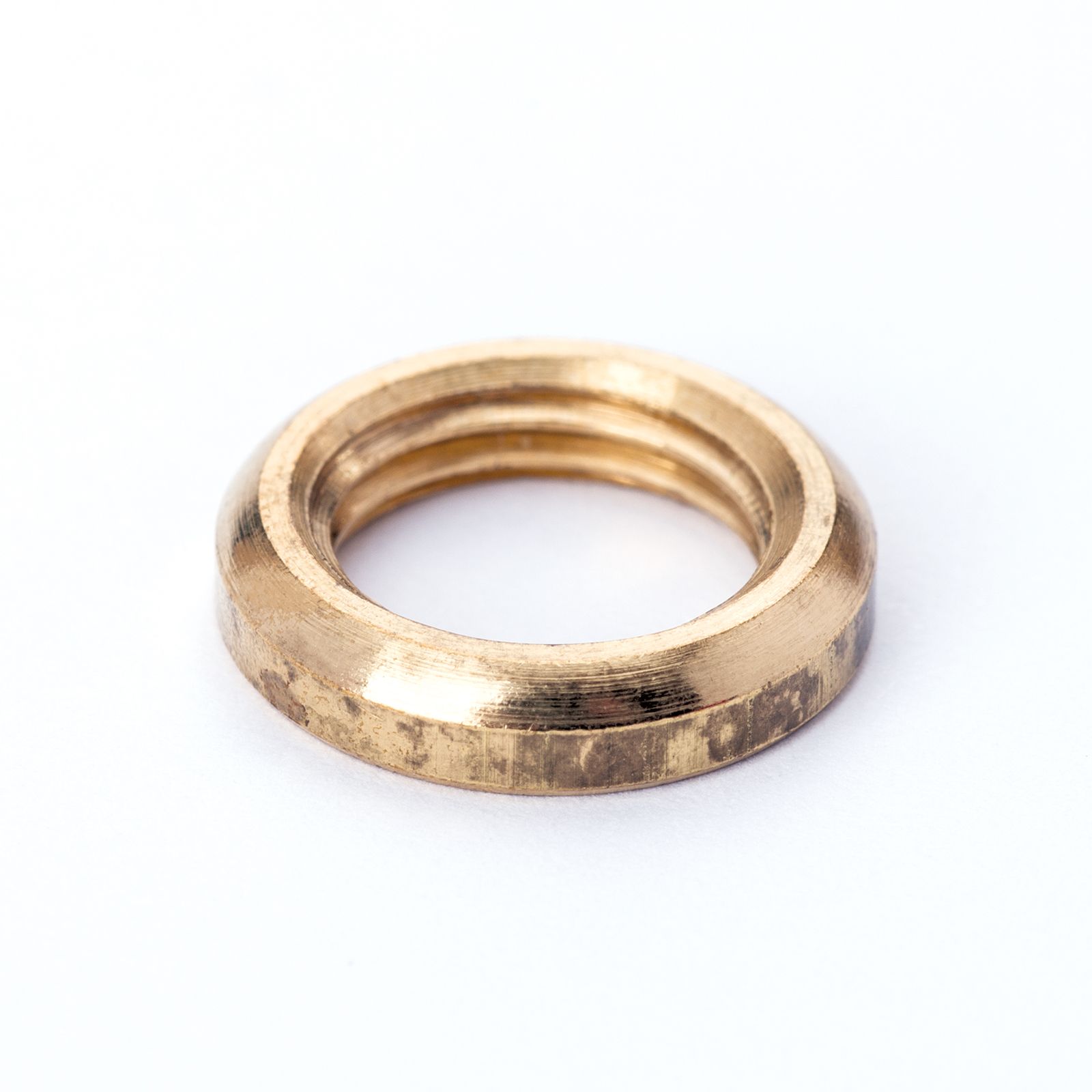 Half-round nut, thread M10x1, brass