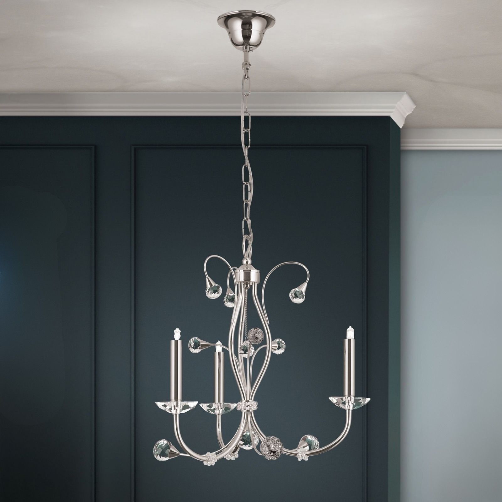 Kronleuchter EREMITAGE, 3-flammig, Satin