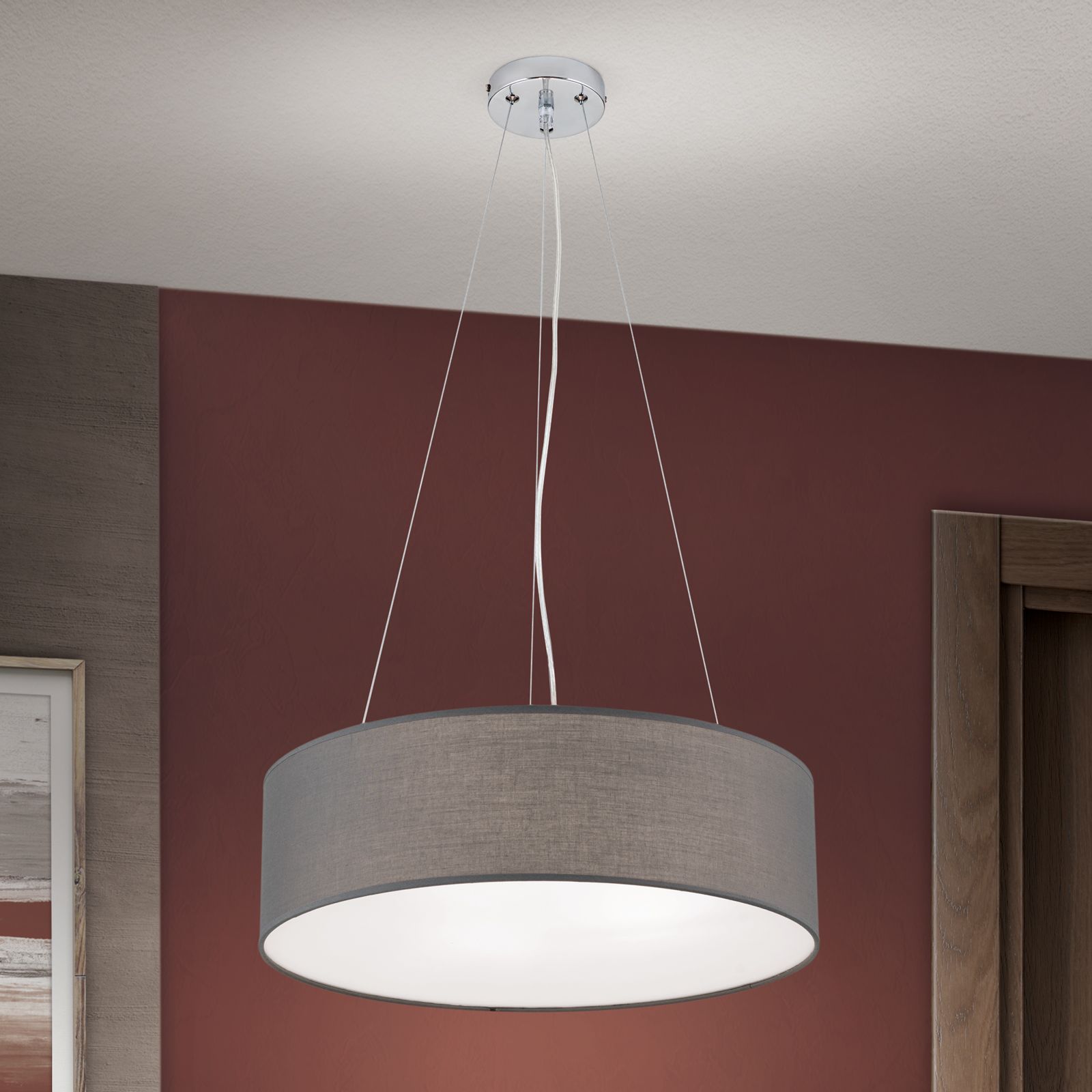 Pendant light UFO, grey