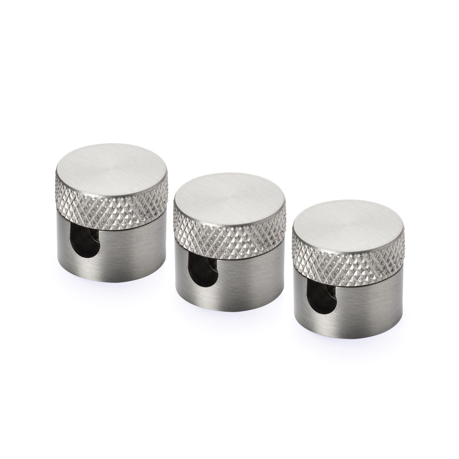 Wall and ceiling pin 885, 3 pieces, Ø 19 mm, matt nickel