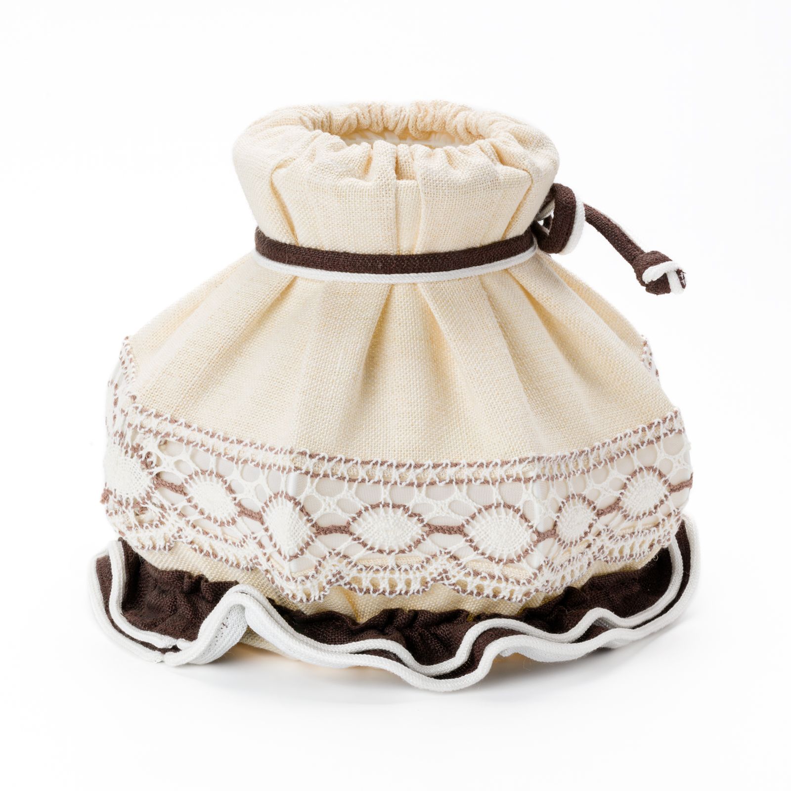 Lampshade Fabric K/18cm, Brown