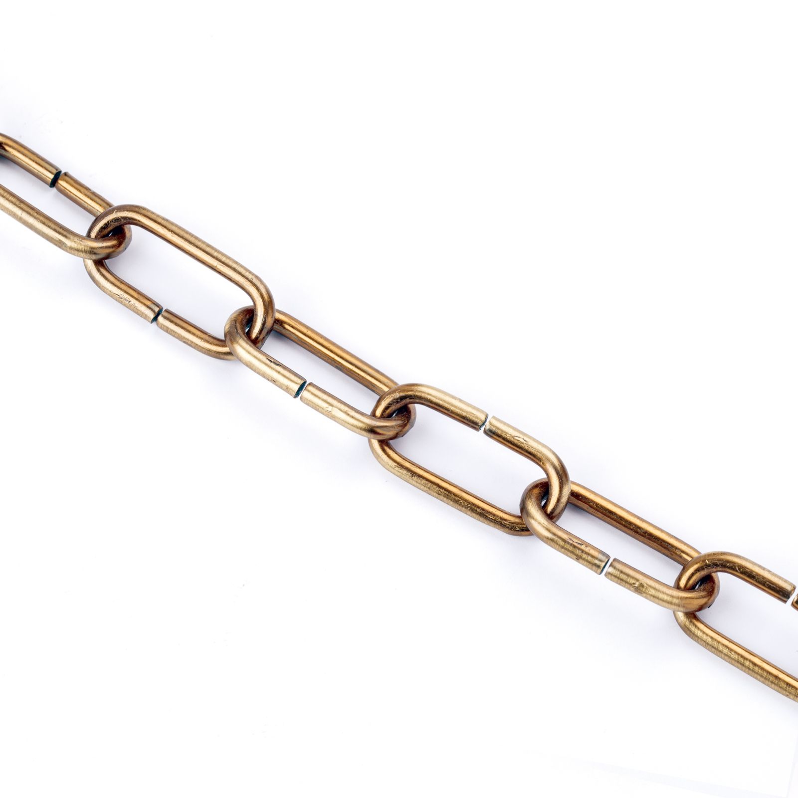 Lamp chain, 47x20x4 mm, 1 m, brass matt