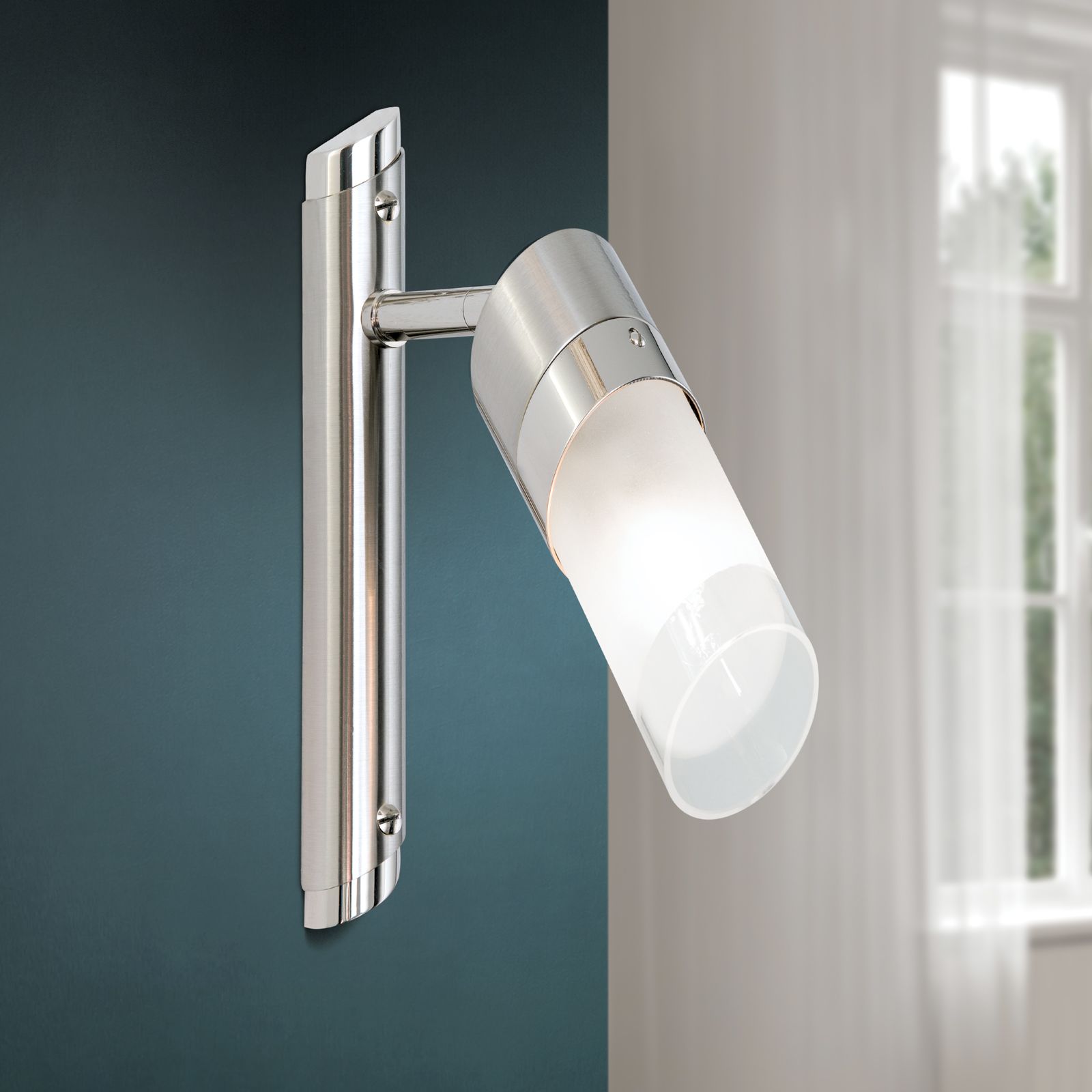 Strahler SPOT EXCLUSIVE, 1-flammig, Satin, mit klar mattem Glas