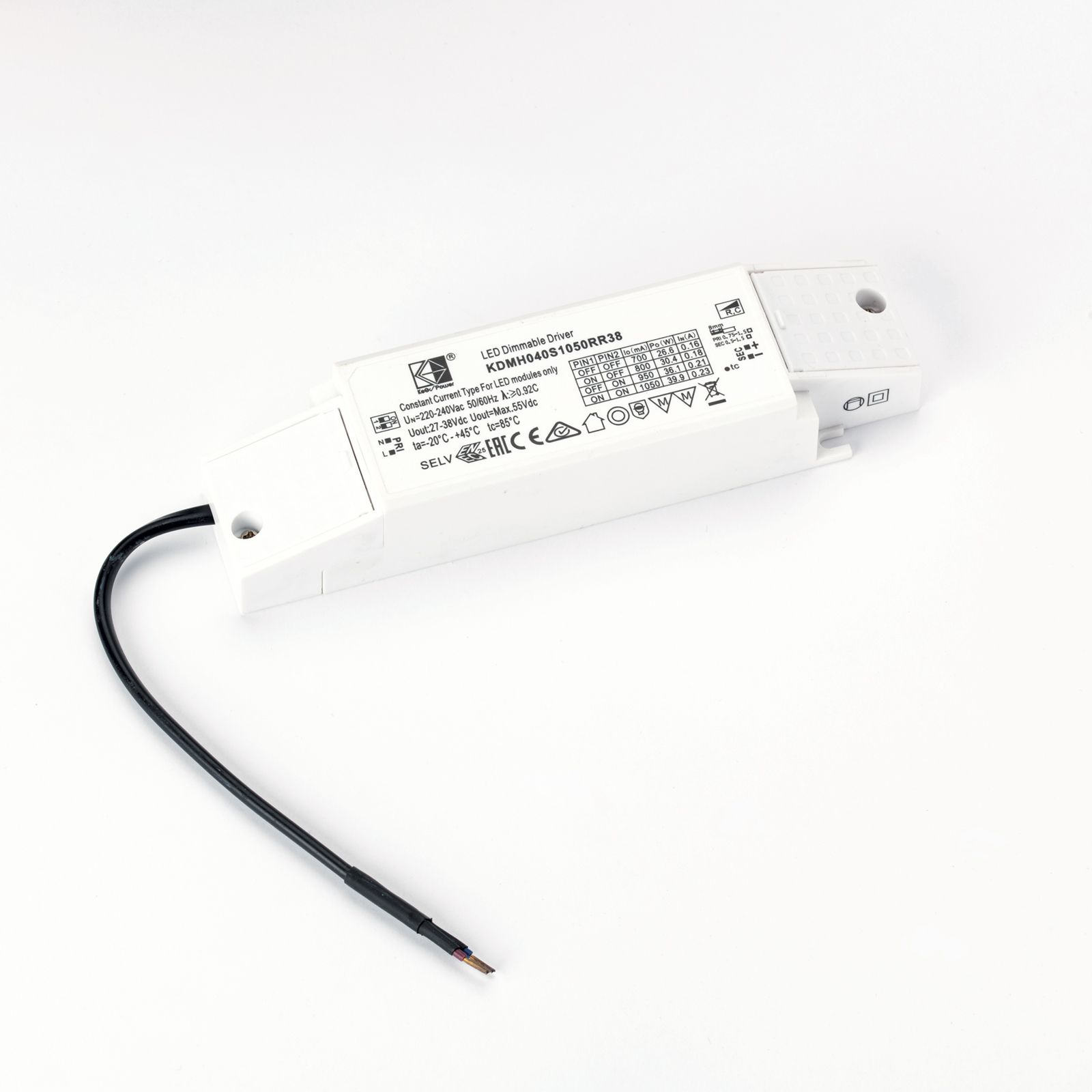 Ovladač 40i KeGu KDMH040S1050RR38 39,9W, stmívatelný