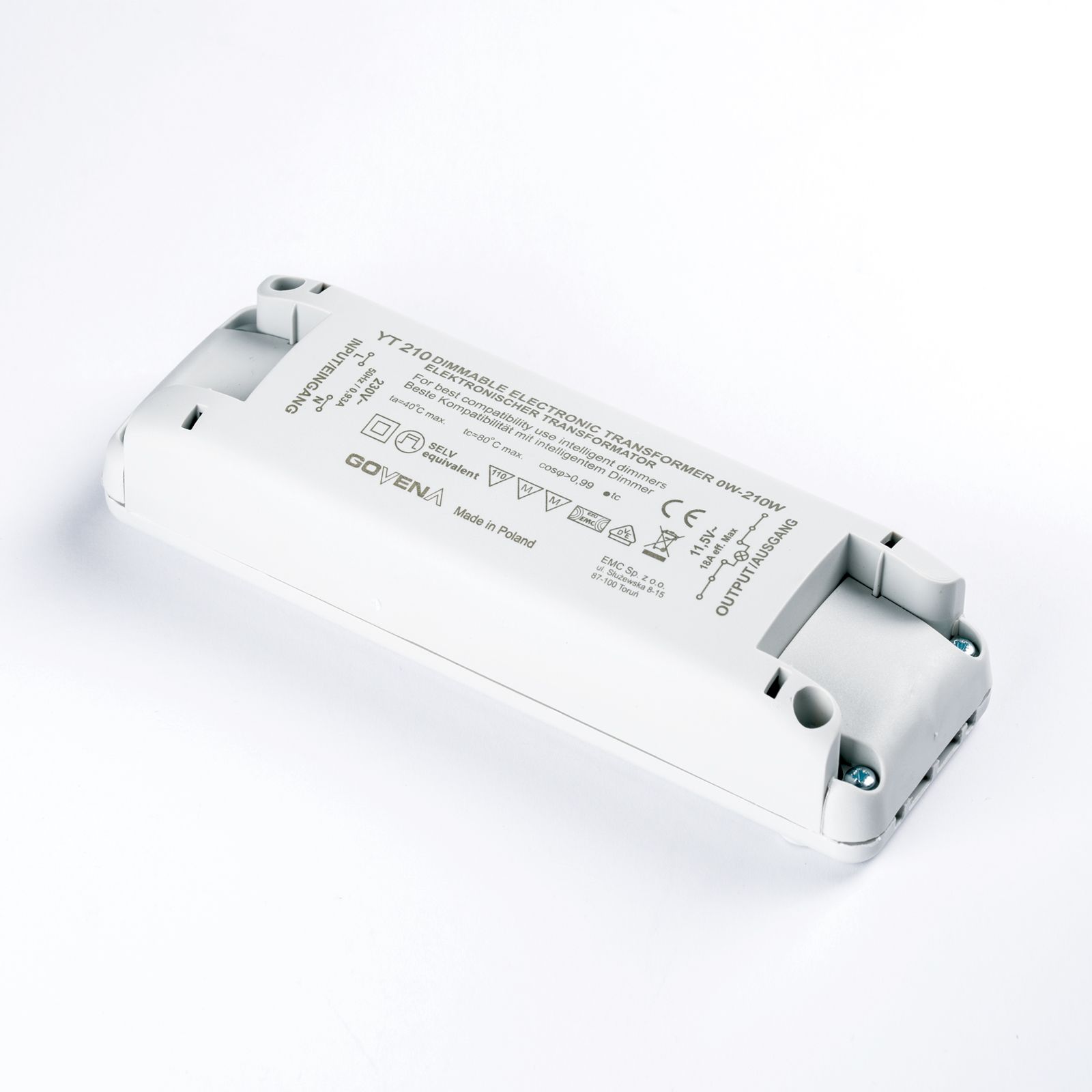 Transformer 210c GOVENA YT210 0-210W, dimmable
