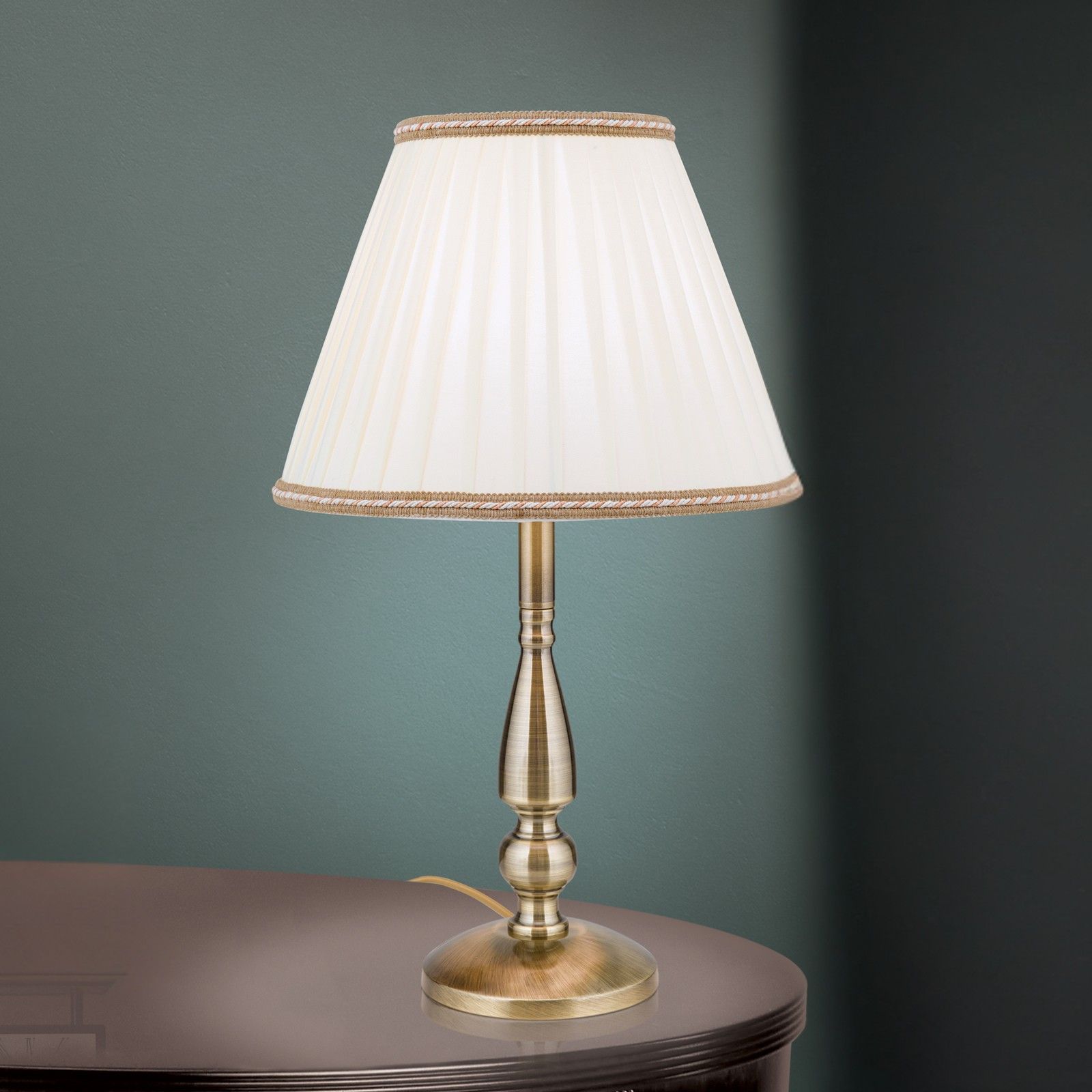 Tischlampe TONIA, Patina, H50cm