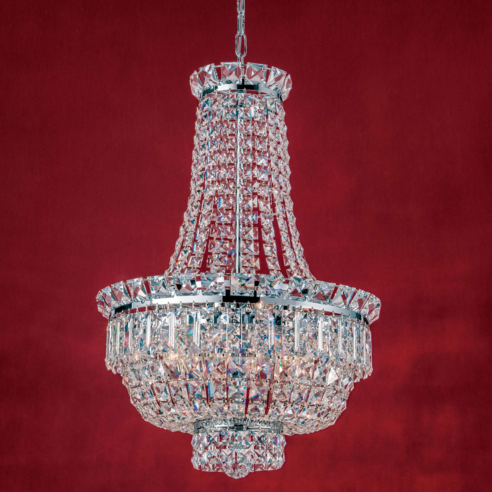 Chandelier AMBASSADOR, 9-flames, chrome