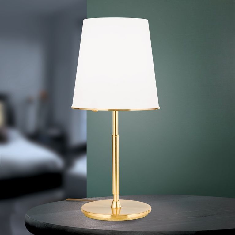 Tischlampe KONUS, 1-flammig, Gold-matt