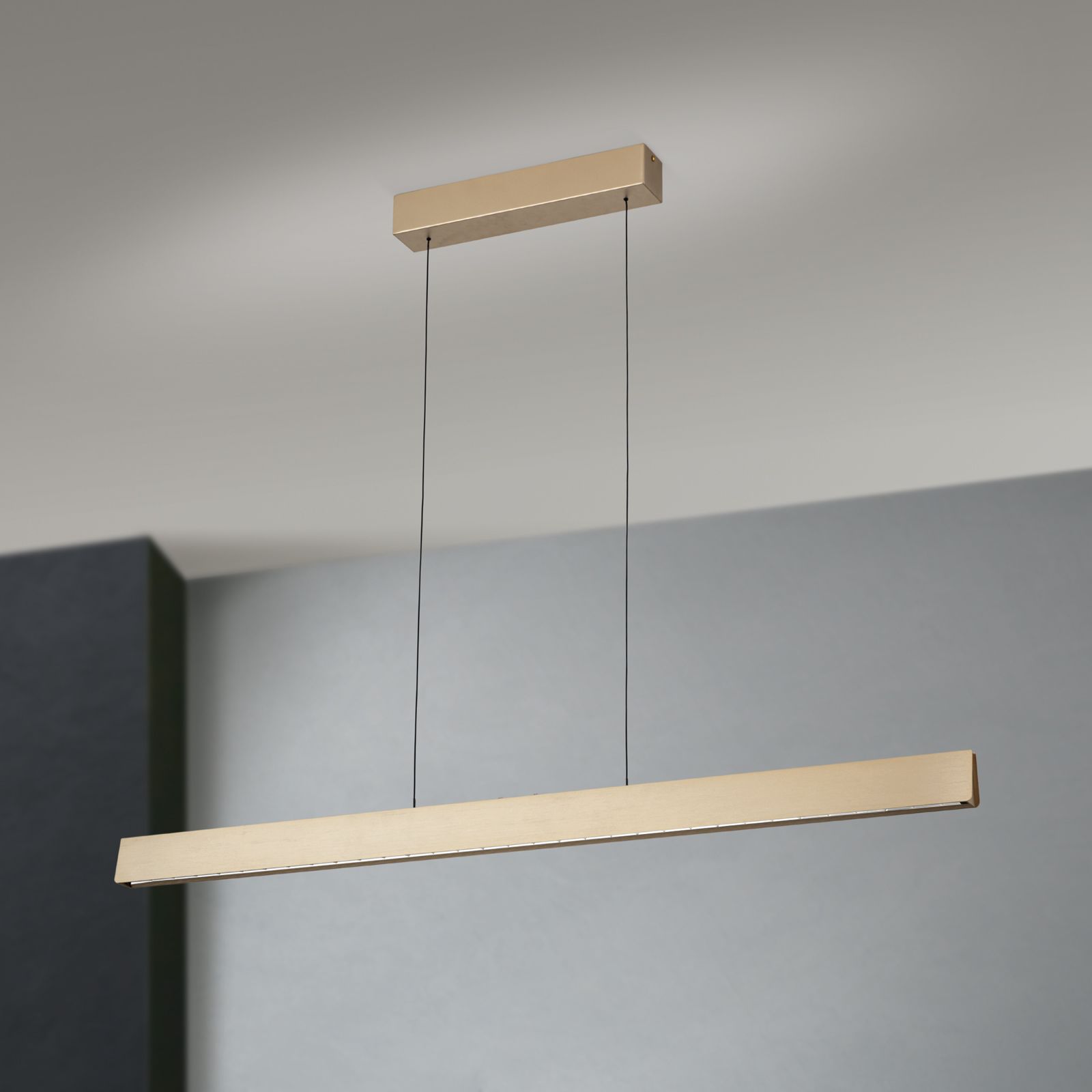 LED Hängeleuchte TARA, 120cm, Gold-matt