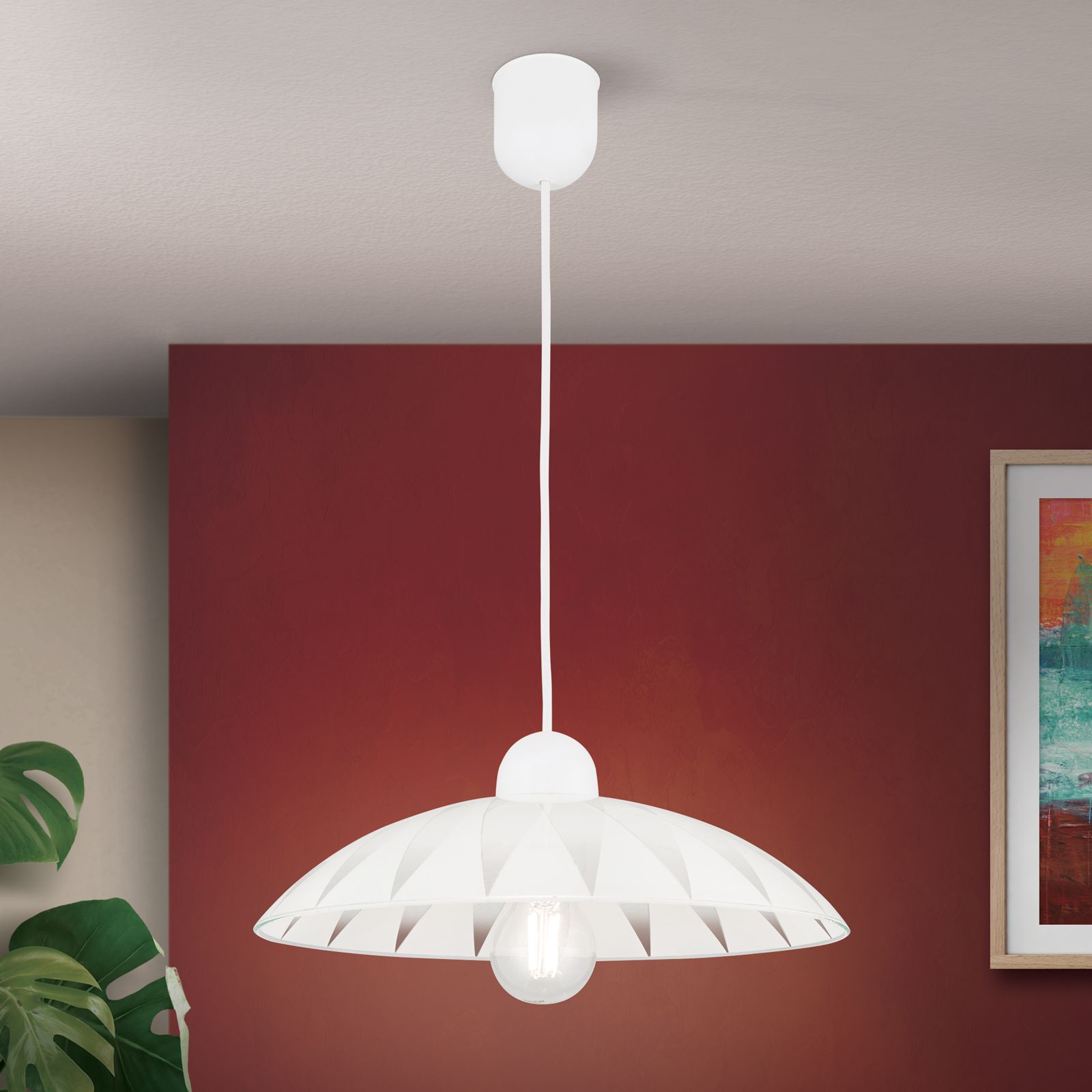 Pendant lamp MARTINA, white