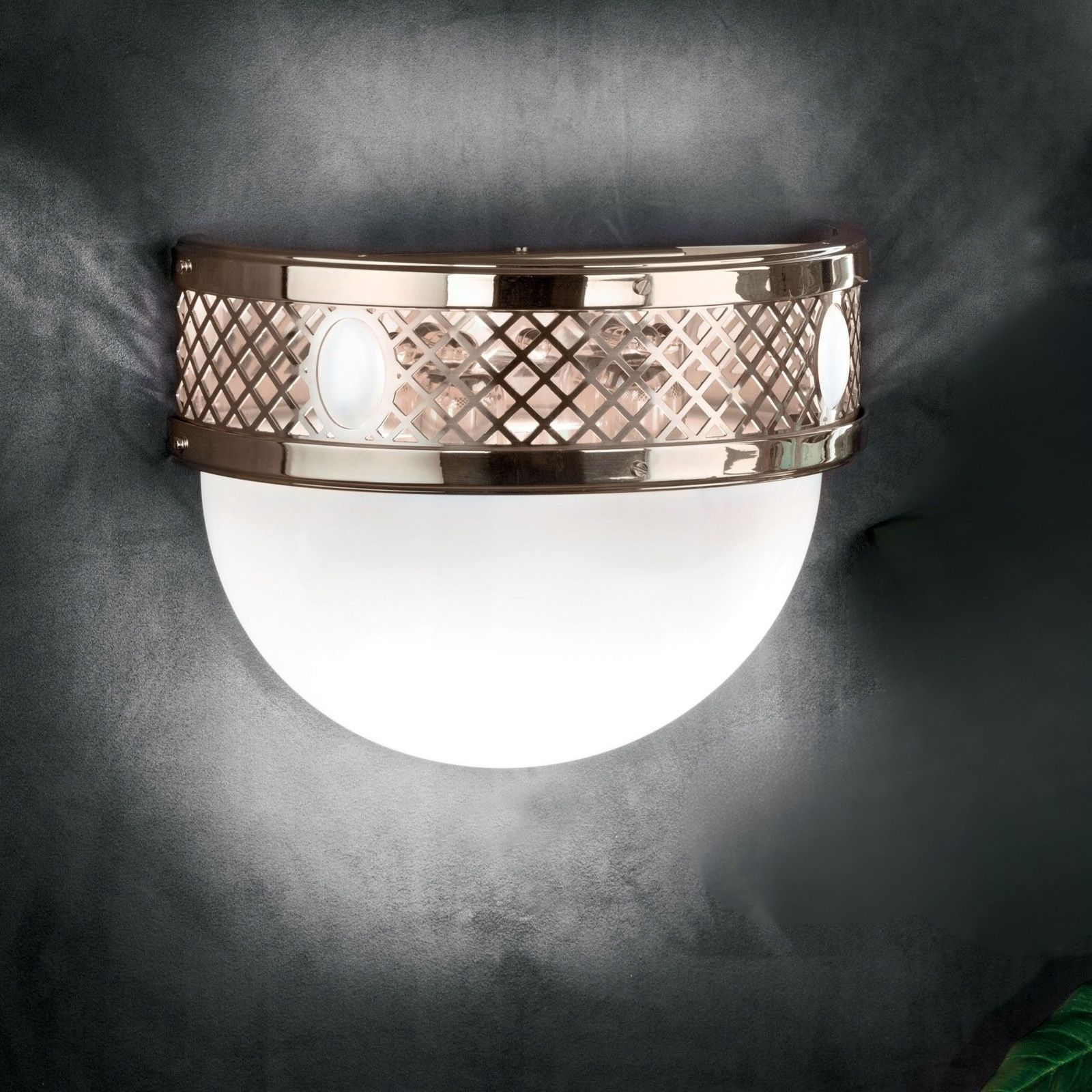 ALT WIEN Wall Light with 2 lampholders, Antique Brass finish