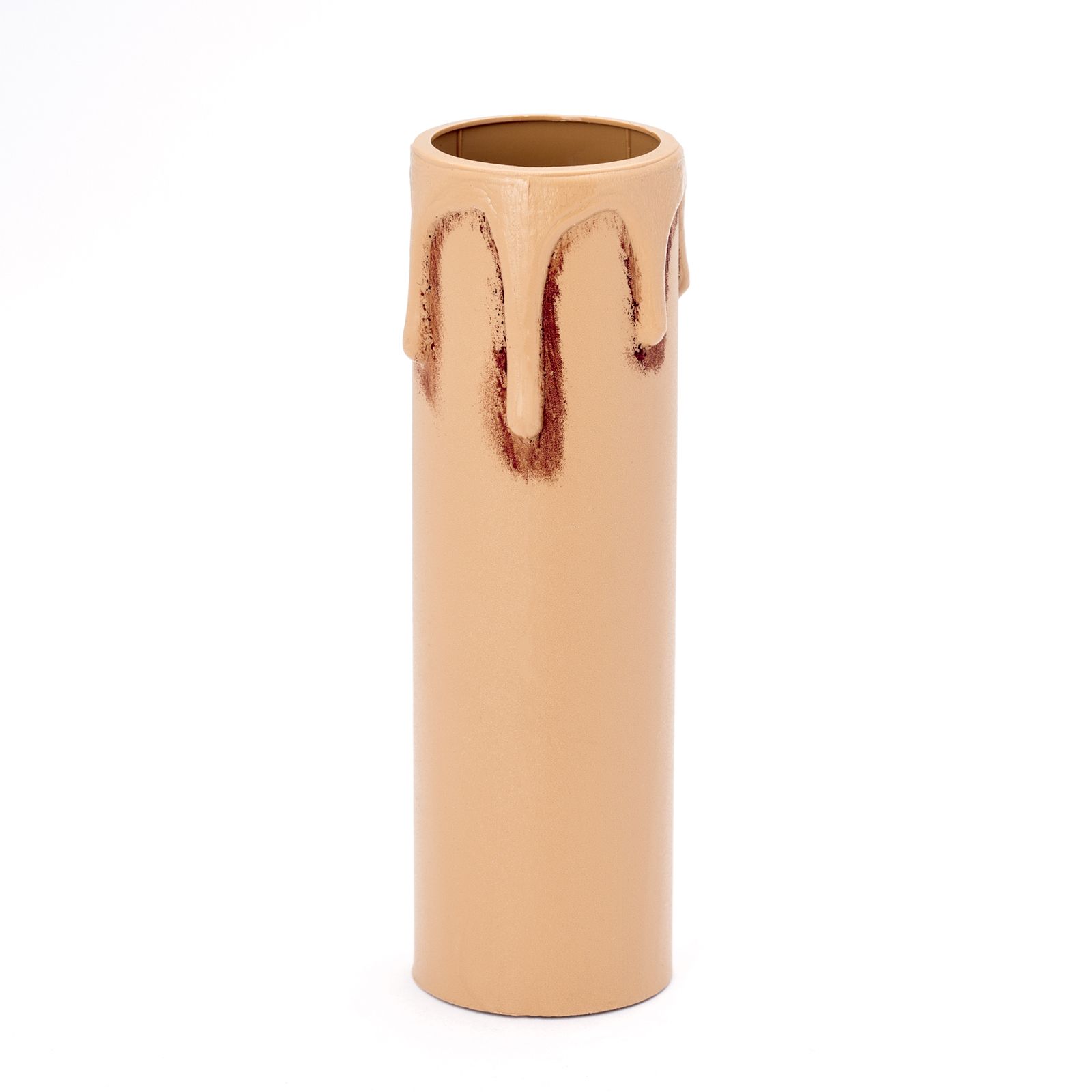 Kerzenhülse mit Tropfen, E14, 85 mm, Antik