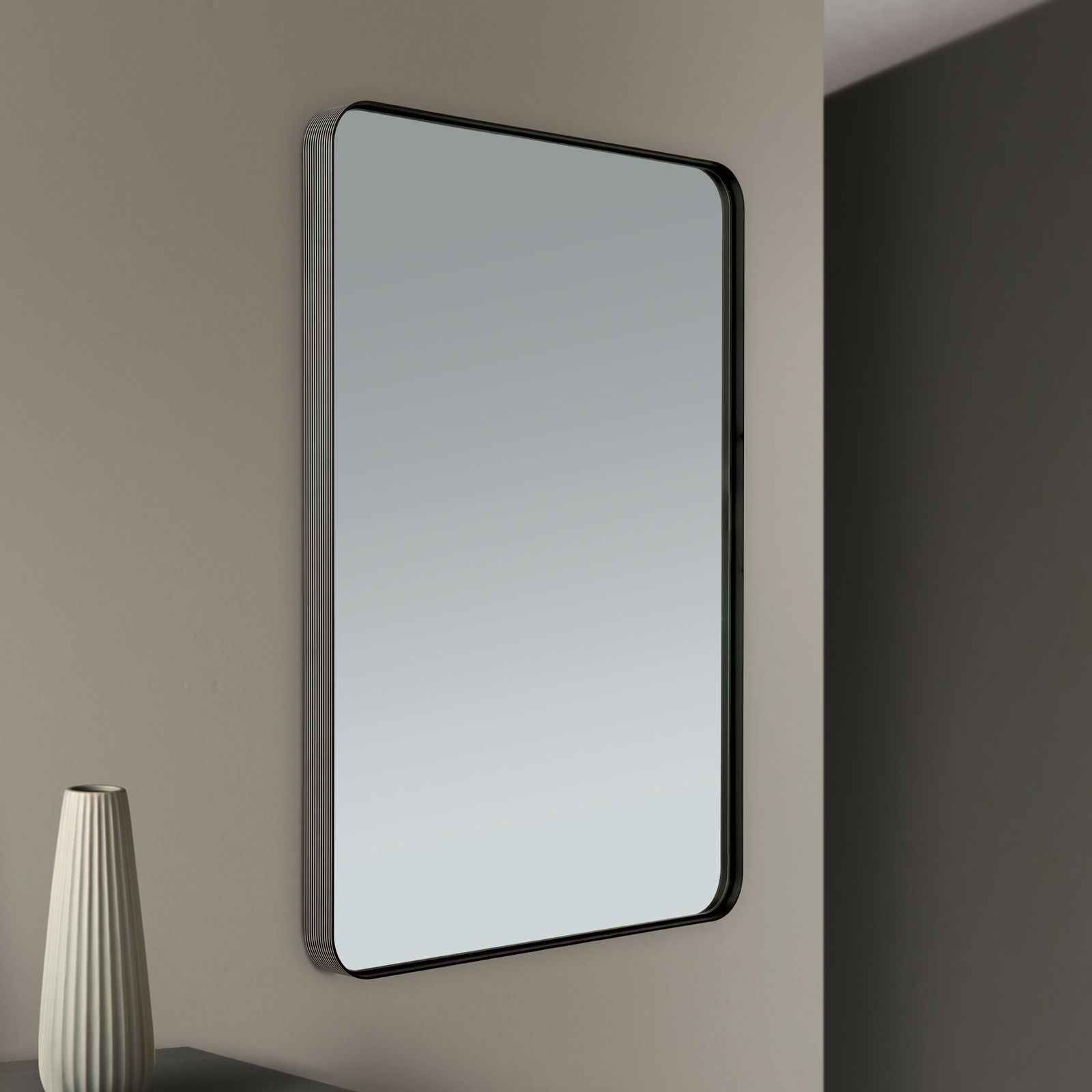 Mirror CARLO, 61x91cm, black