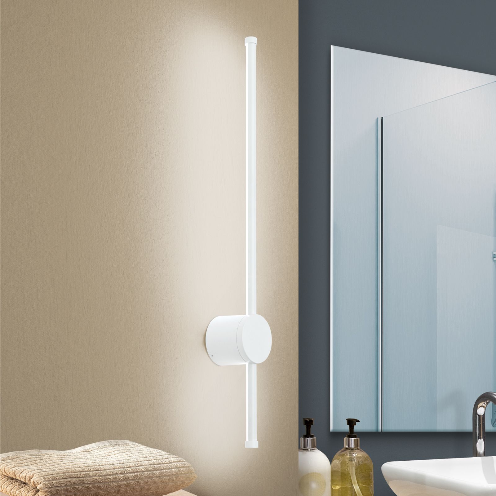 LED wall light FERDINAND, white