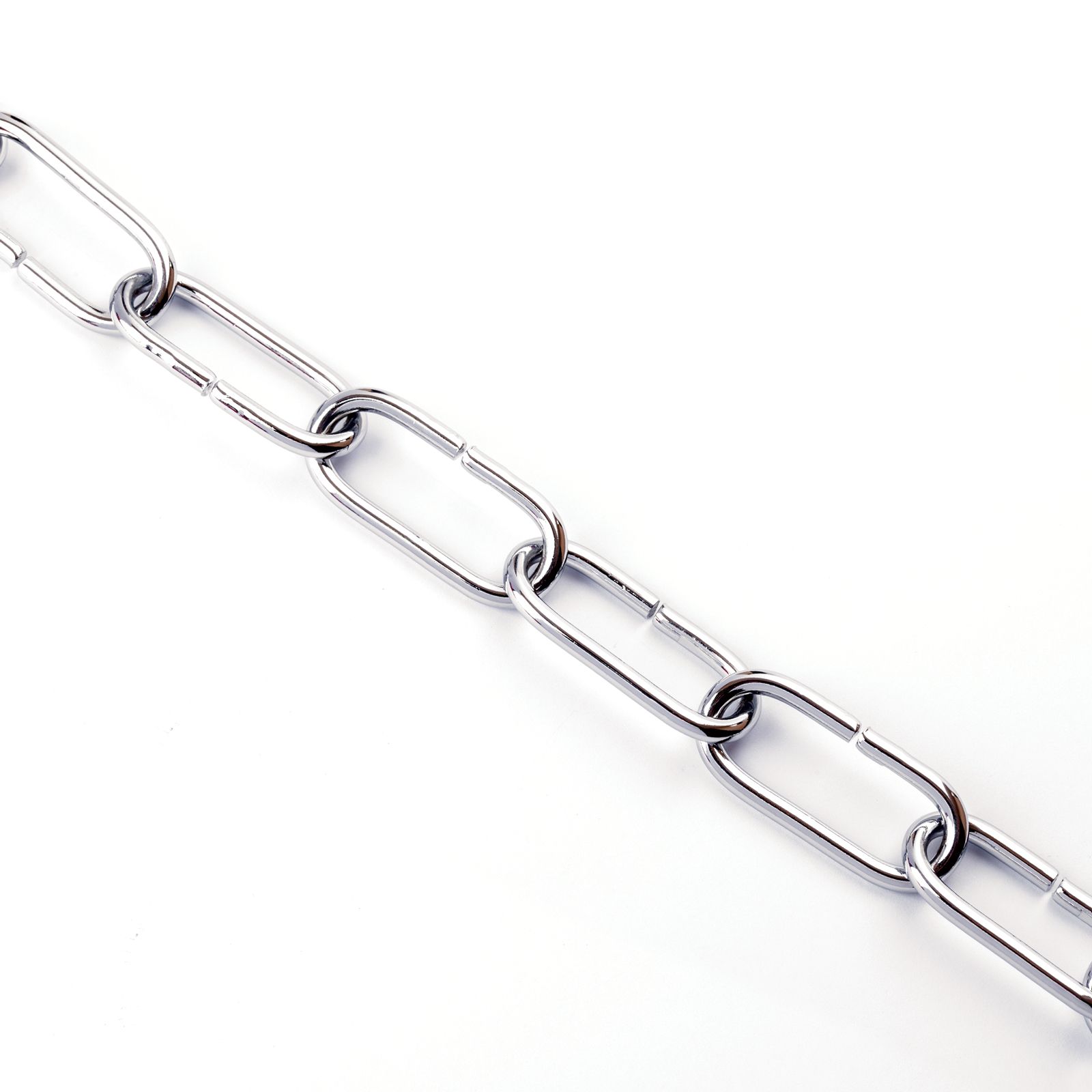 Lamp chain, 47x20x4 mm, 1 m, chrome