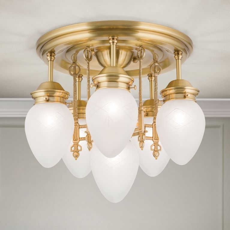 Deckenluster BUDAPEST, 6-flammig, Bronze