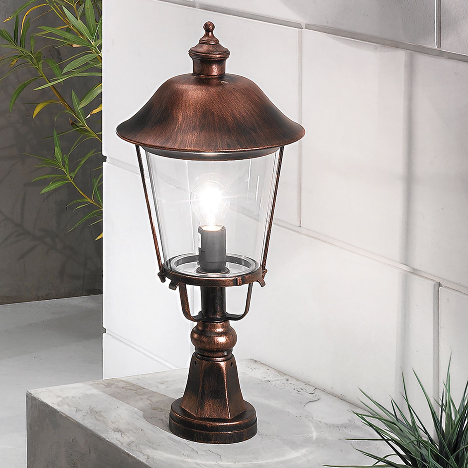 Outdoor lamp KENZO, Black copper, H58cm