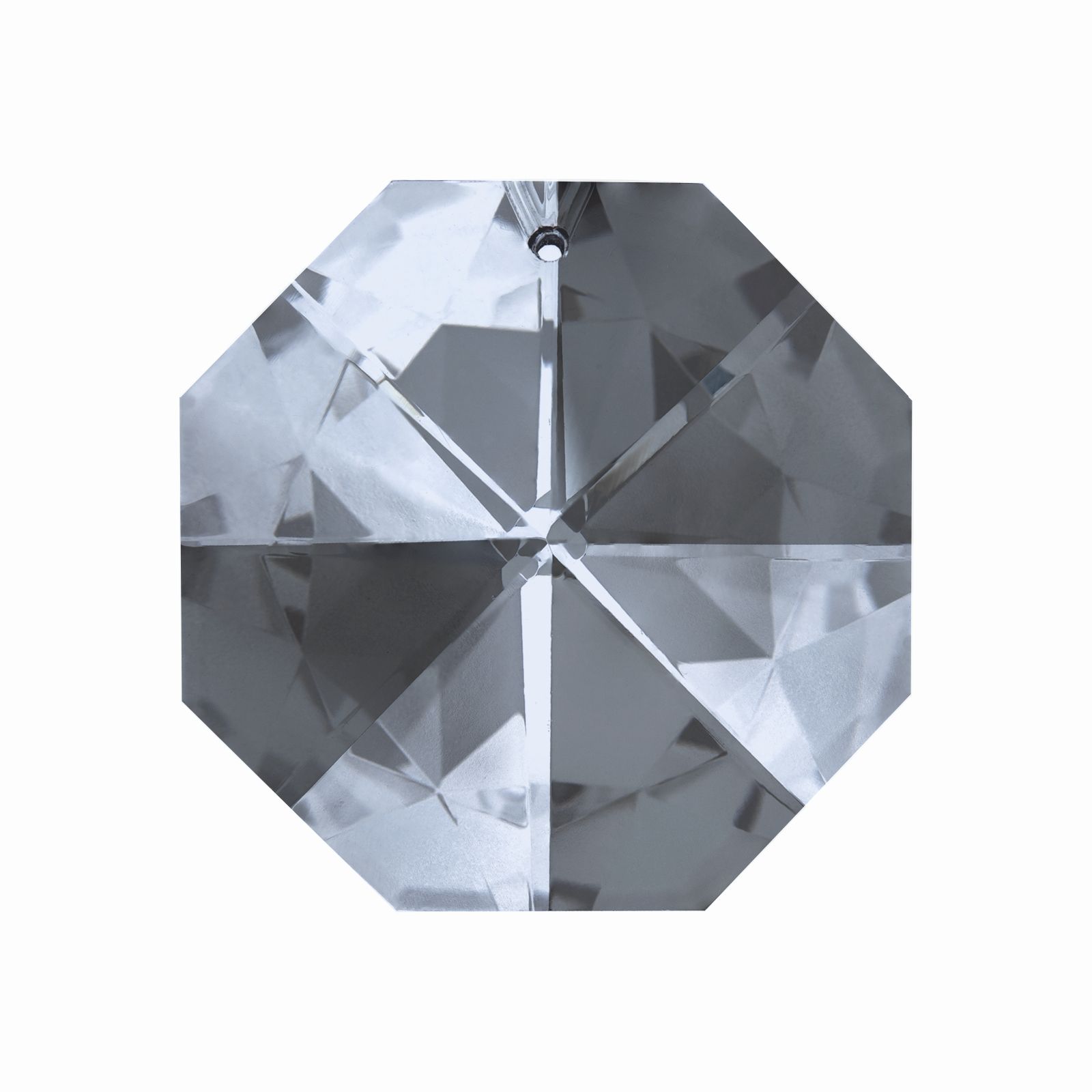 Kristallbehang Koppe T mit 1 Loch, Bleikristall, 22mm