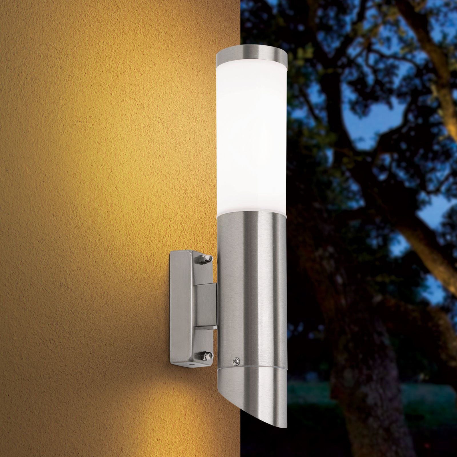 Wandaußenleuchte PLENO, Edelstahl