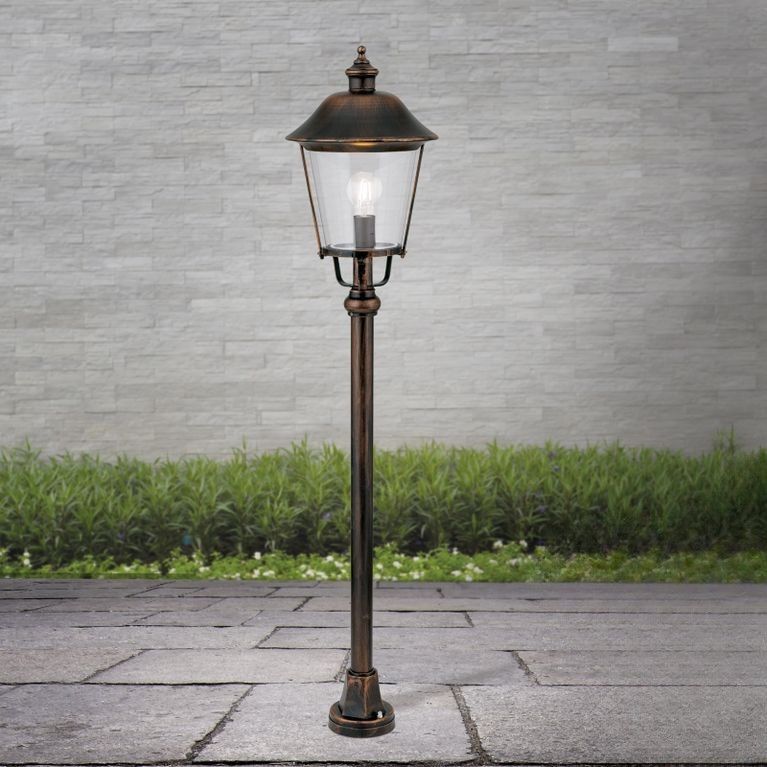 Outdoor lamp KENZO, Black copper, 120cm