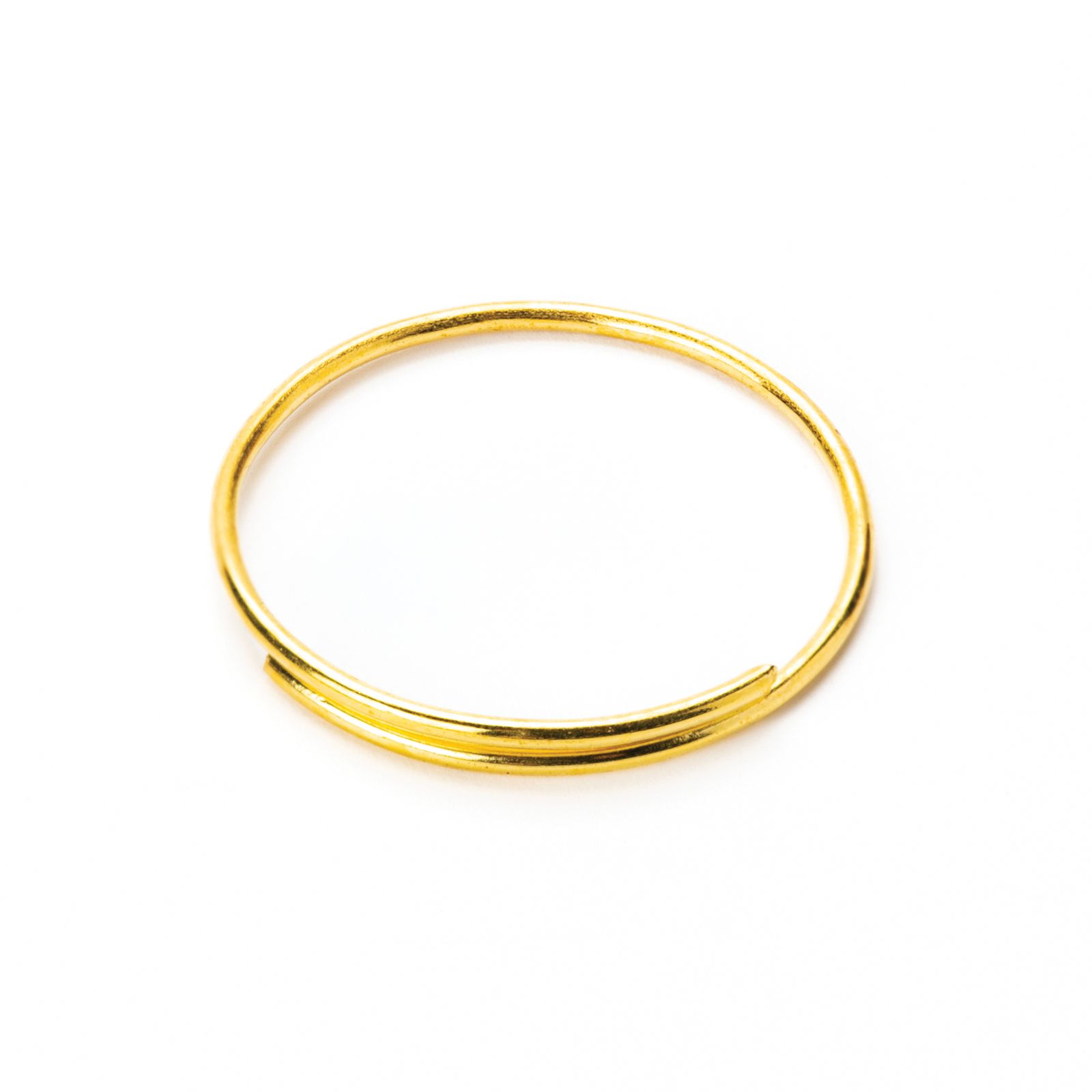 C-shape ring for chandelier crystal 09/11, large, gold